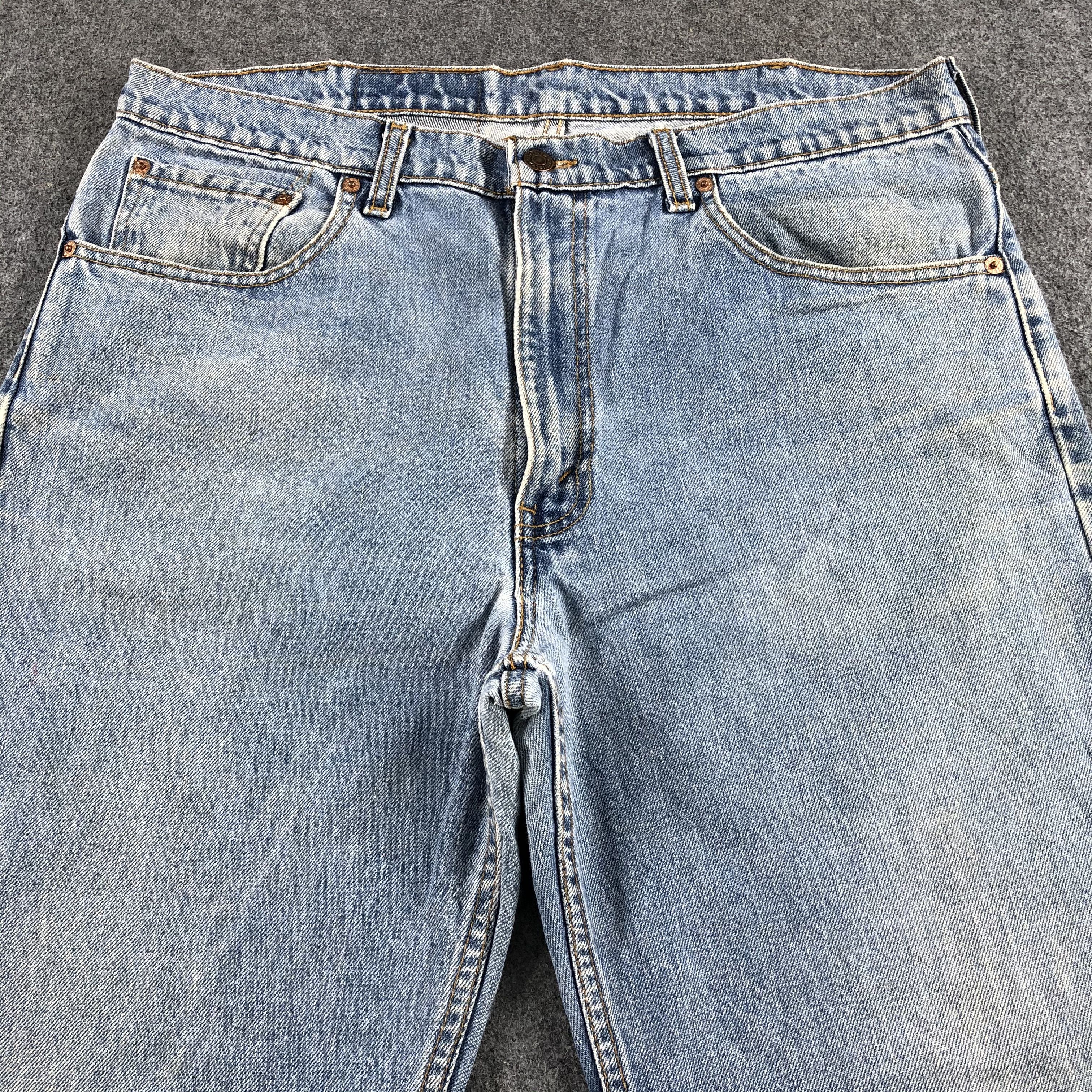 Levi's Vintage 90s Light Wash Levis 516 Jeans-J1559 Size US 37 - 3 Thumbnail