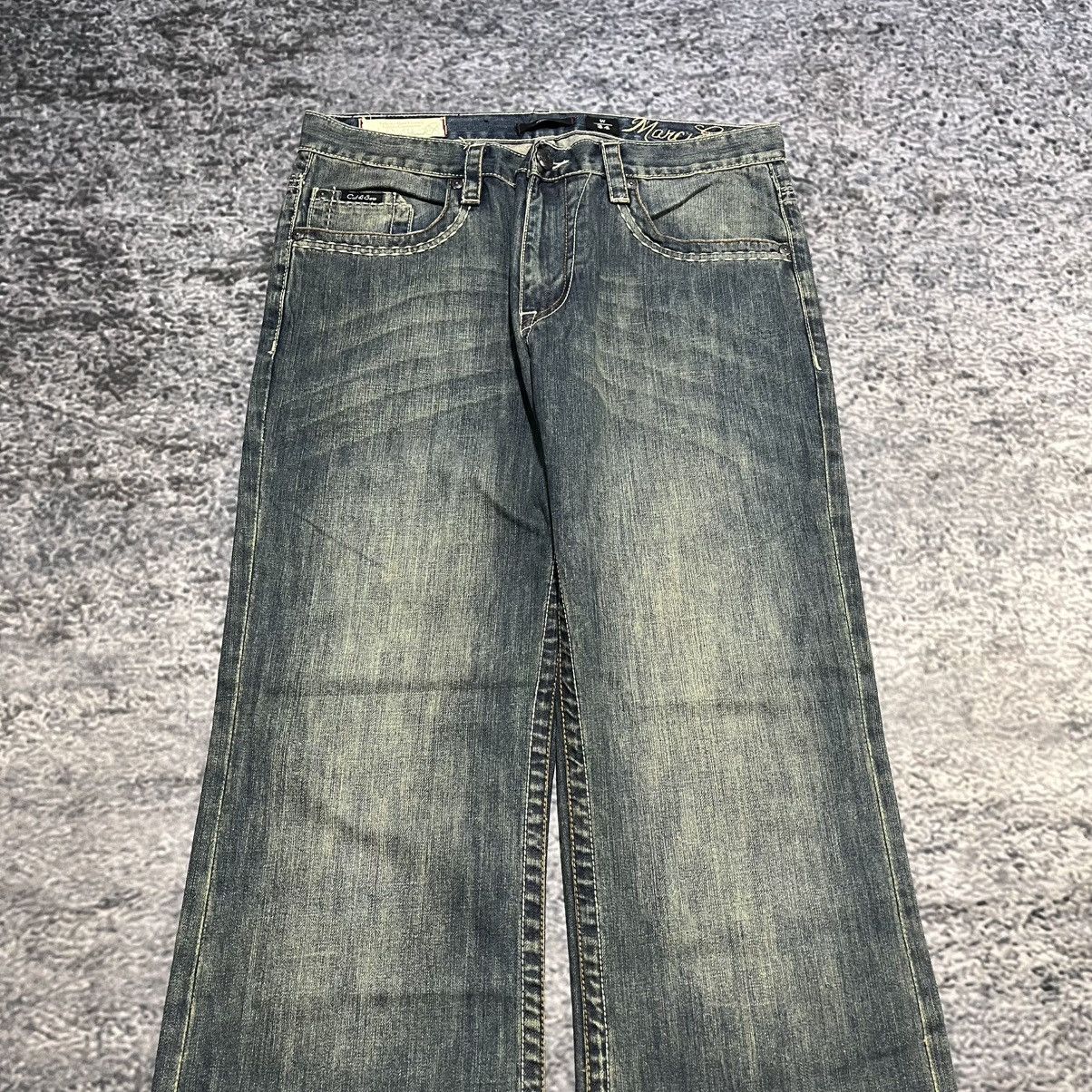Marc Ecko VINTAGE Y2K MARC ECKO BOOTCUT GRUNGE EMBROIDERED JEANS 34x32 Size US 34 / EU 50 - 5 Thumbnail
