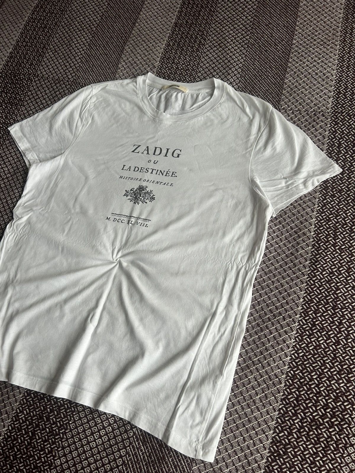 Zadig & Voltaire Zadig & Voltaire White T-Shirt Men’s Luxury Item Rare Size L Size US L / EU 52-54 / 3 - 2 Thumbnail