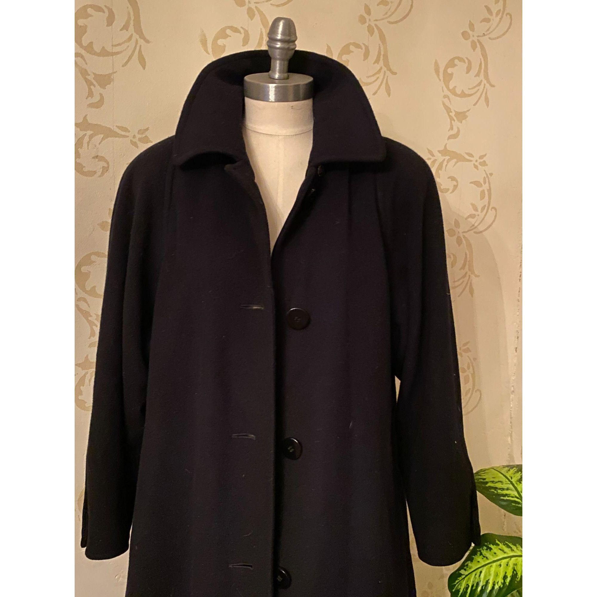 Vintage Regency Pure 100% Cashmere Black Swing Jacket Ladies Size 4 Size S / US 4 / IT 40 - 5 Thumbnail