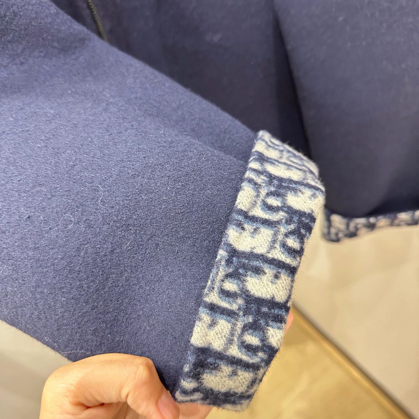 Christian Dior Monsieur CD apr176 blue hooded double-sided zip cashmere jacket 38 Size S / US 4 / IT 40 - 5 Thumbnail