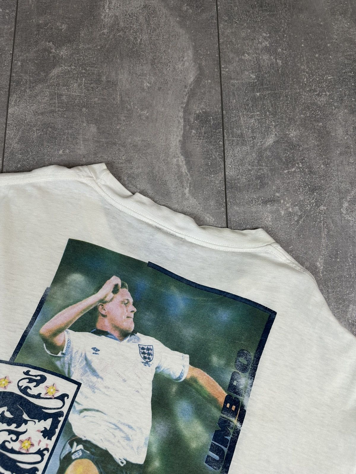Umbro Umbro England Retro Vintage Cotton Soccer Football T-Shirt Size US XL / EU 56 / 4 - 5 Thumbnail