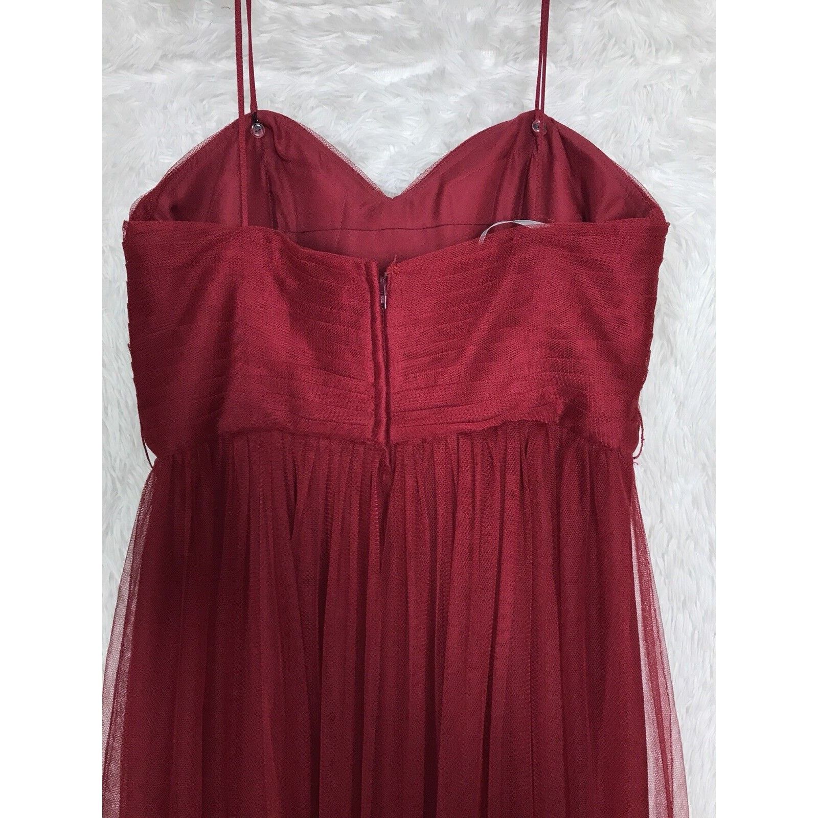 Other Watters Wtoo Infinity Bobbinet Bridesmaid Dress Claret 12 Size XL / US 12-14 / IT 48-50 - 6 Thumbnail