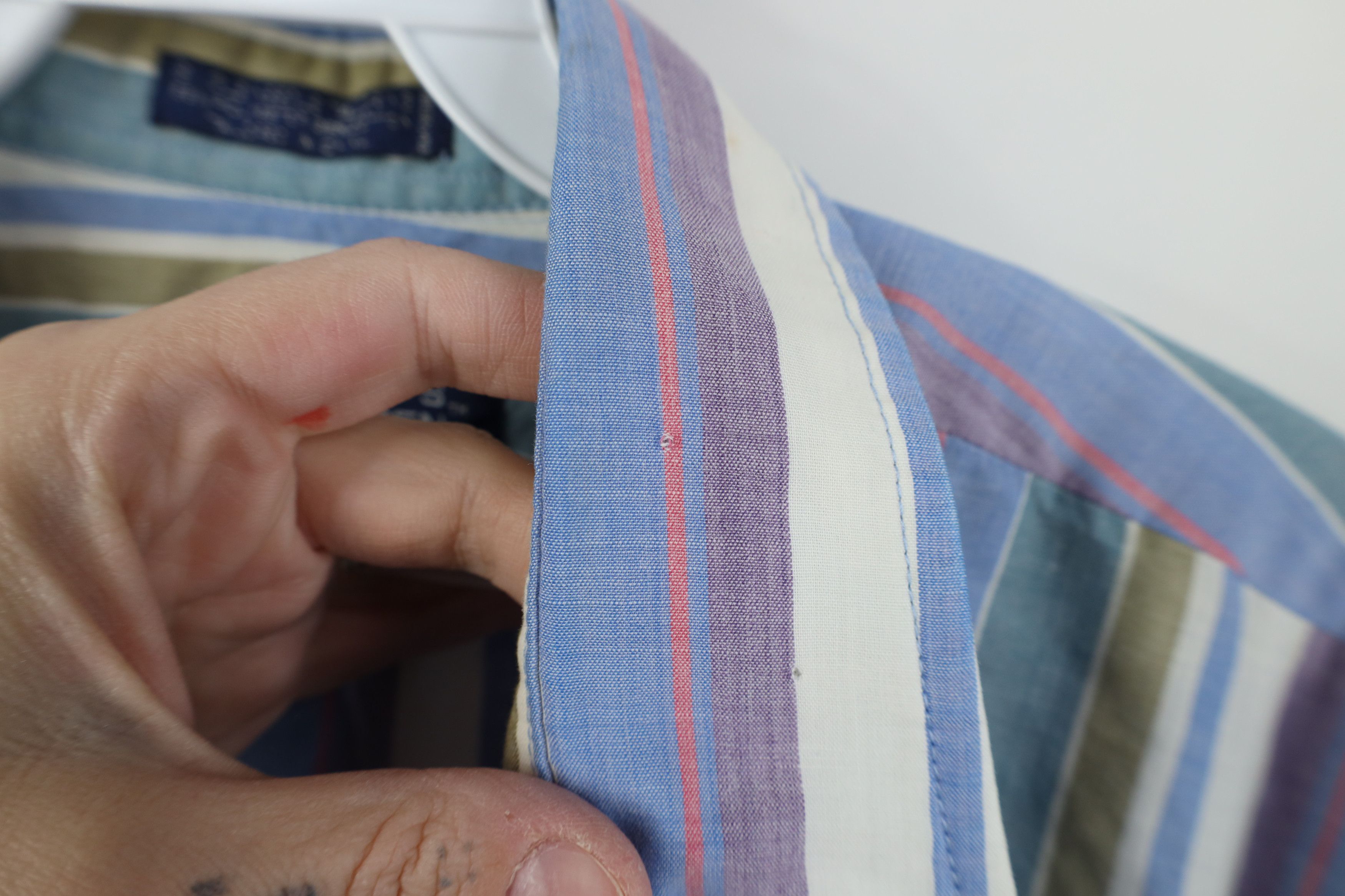 Vintage Vintage 90s Streetwear Striped Short Sleeve Button Shirt Size US L / EU 52-54 / 3 - 10 Thumbnail