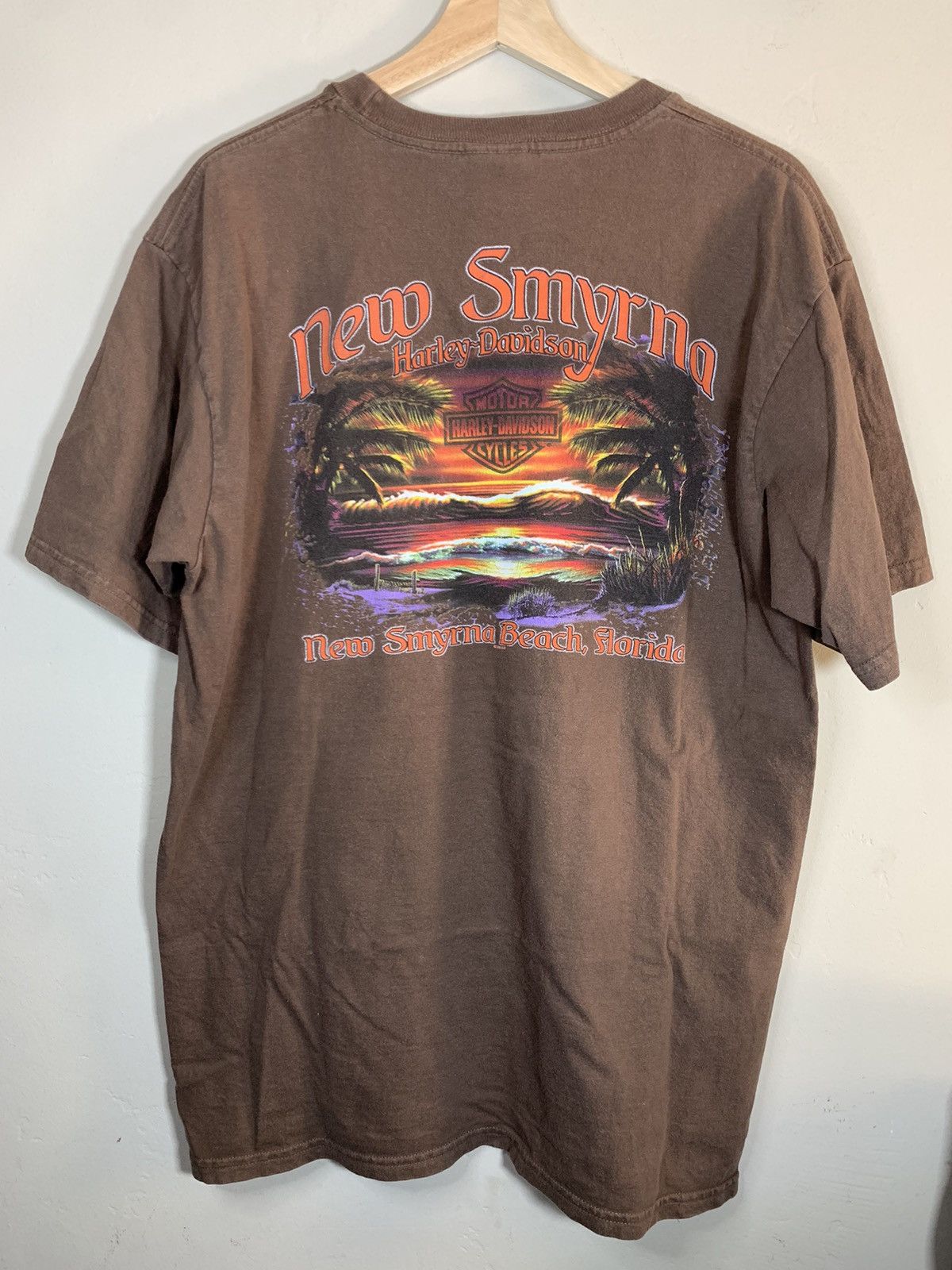 Harley Davidson *RARE* Vintage Harley Davidson New Smyrna Florida T-Shirt L Size US L / EU 52-54 / 3 - 1 Thumbnail