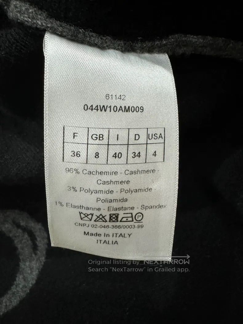 Dior Dior Grey letter cashmere cardigan coat Size XS / US 0-2 / IT 36-38 - 4 Thumbnail