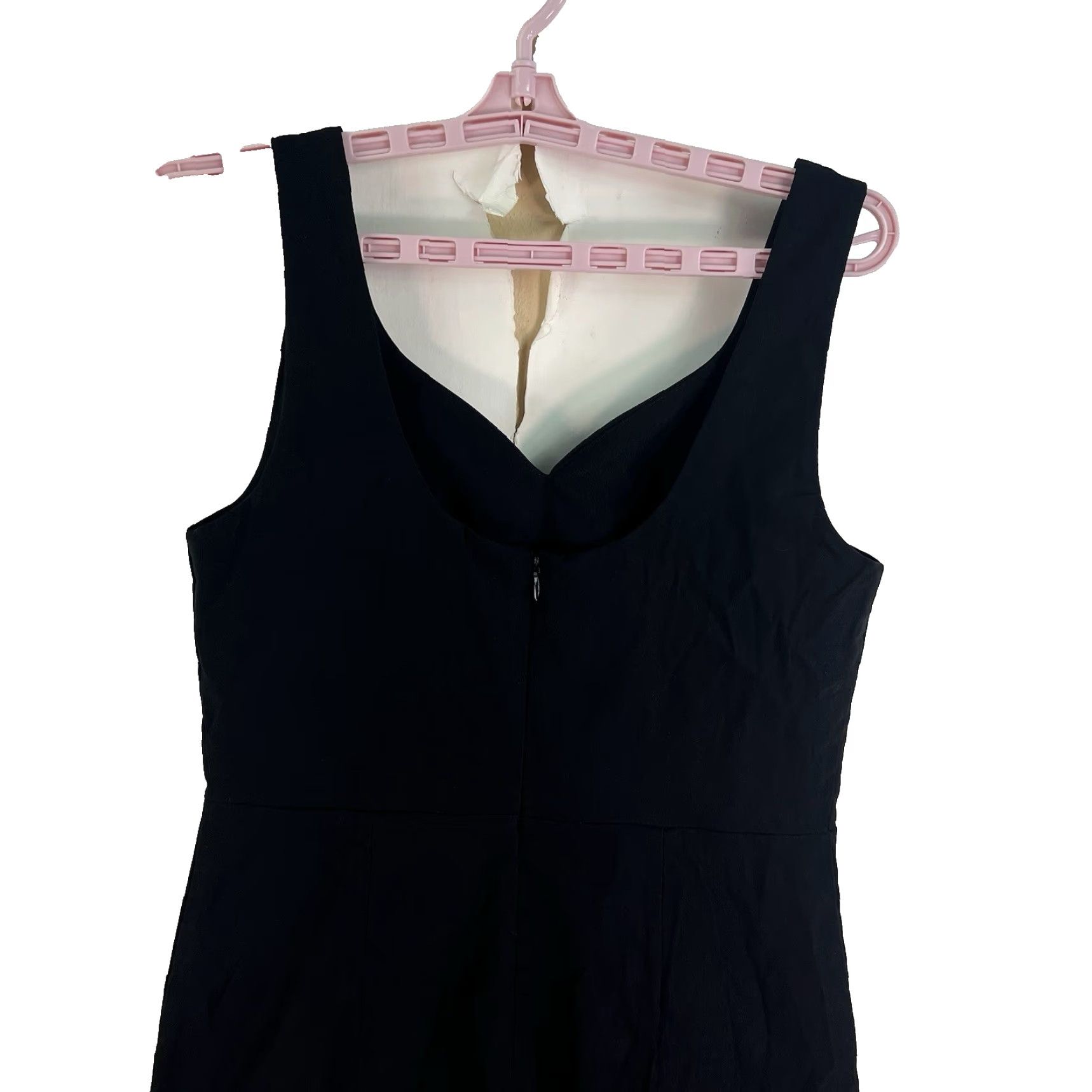 Vintage Grace Karin Party Cocktail Dress Sleeveless L Black Knee-Length Belted V-Neck Size L / US 10 / IT 46 - 3 Thumbnail
