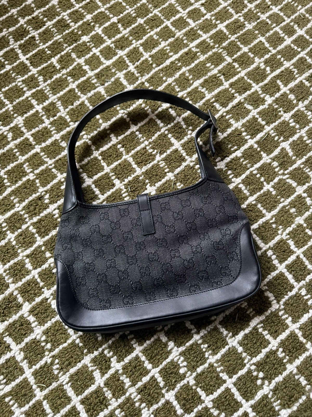 Gucci Gucci Jackie Black Monogram Bag Size ONE SIZE - 2 Thumbnail