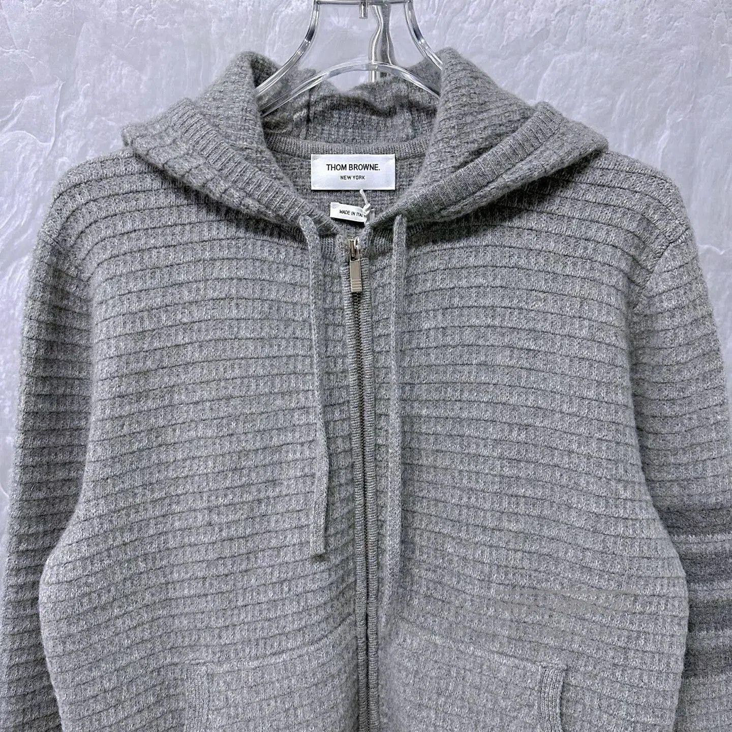 Thom Browne thom browne gray hooded wool jacket. Size US XS / EU 42 / 0 - 2 Thumbnail