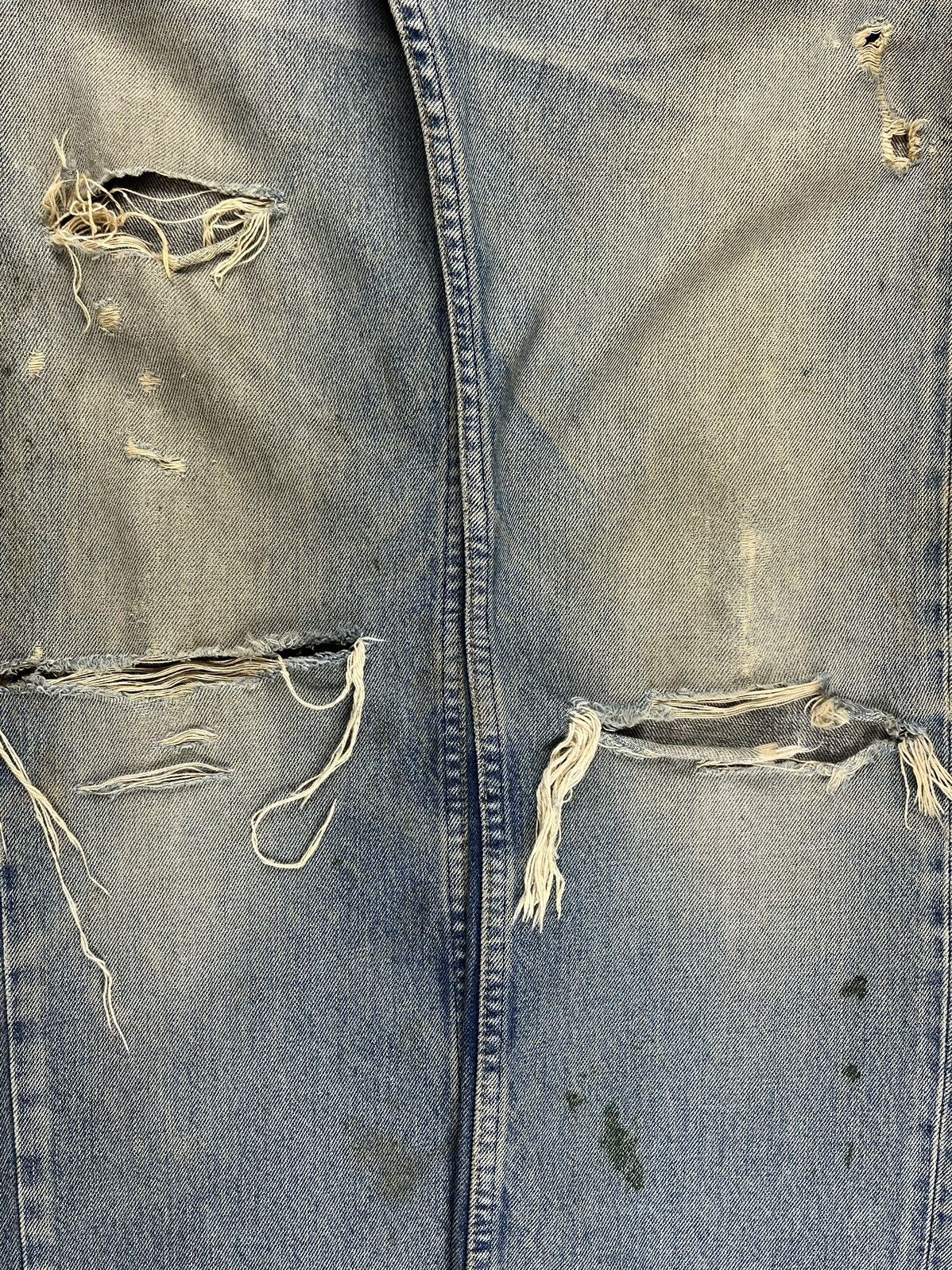 Helmut Lang AW99 Helmut Lang Thrashed Green Painter Denim Jeans Size US 32 / EU 48 - 8 Thumbnail