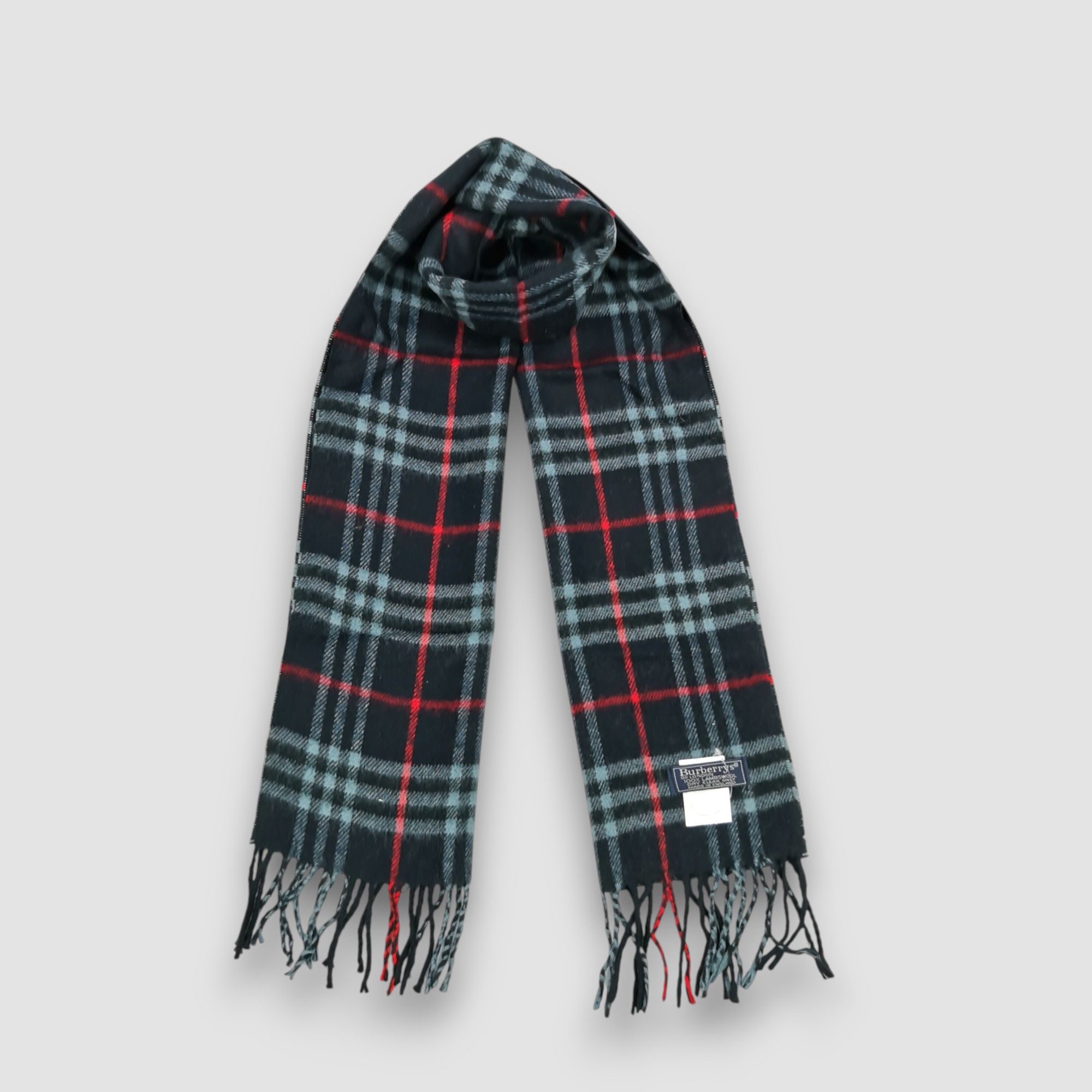 Burberry Vintage Burberry Scarf Tartan Check Muffler Wool Scarves Size ONE SIZE - 4 Thumbnail