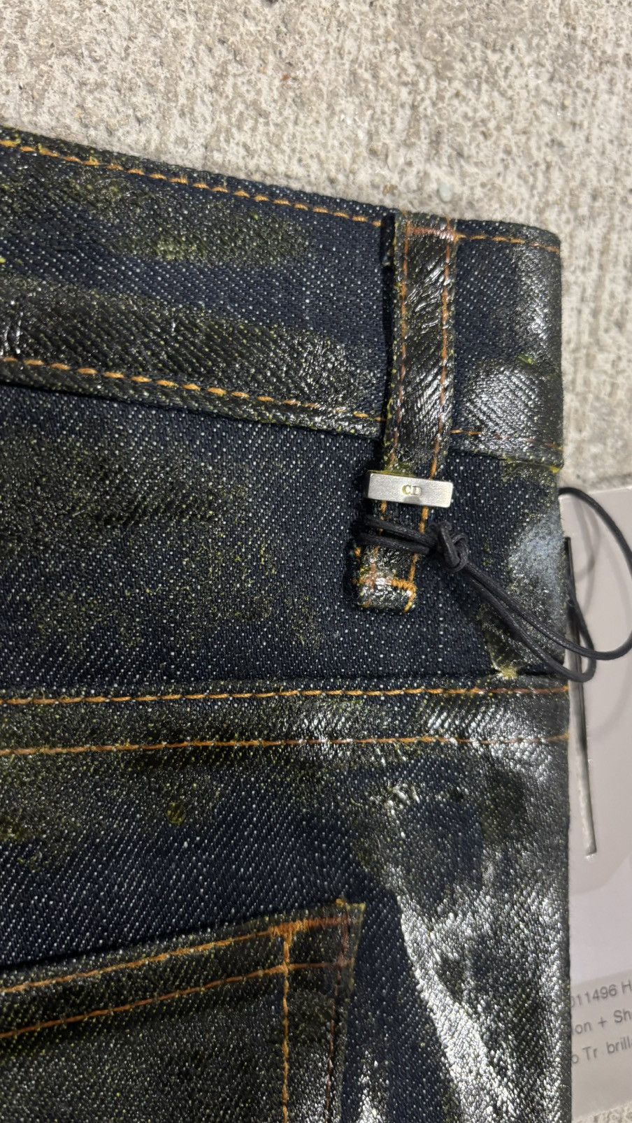 Dior × Hedi Slimane AW03 Dior Homme By Hedi Slimane Waxed Luster Denim Size US 32 / EU 48 - 19 Thumbnail