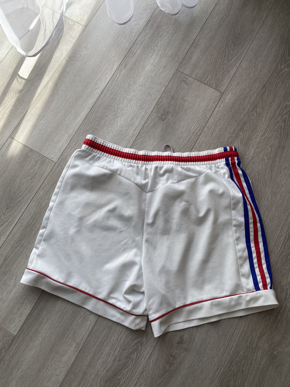 Adidas × Vintage Adidas Vintage 1998 FFF France National Team Soccer Shorts Size US 32 / EU 48 - 6 Thumbnail