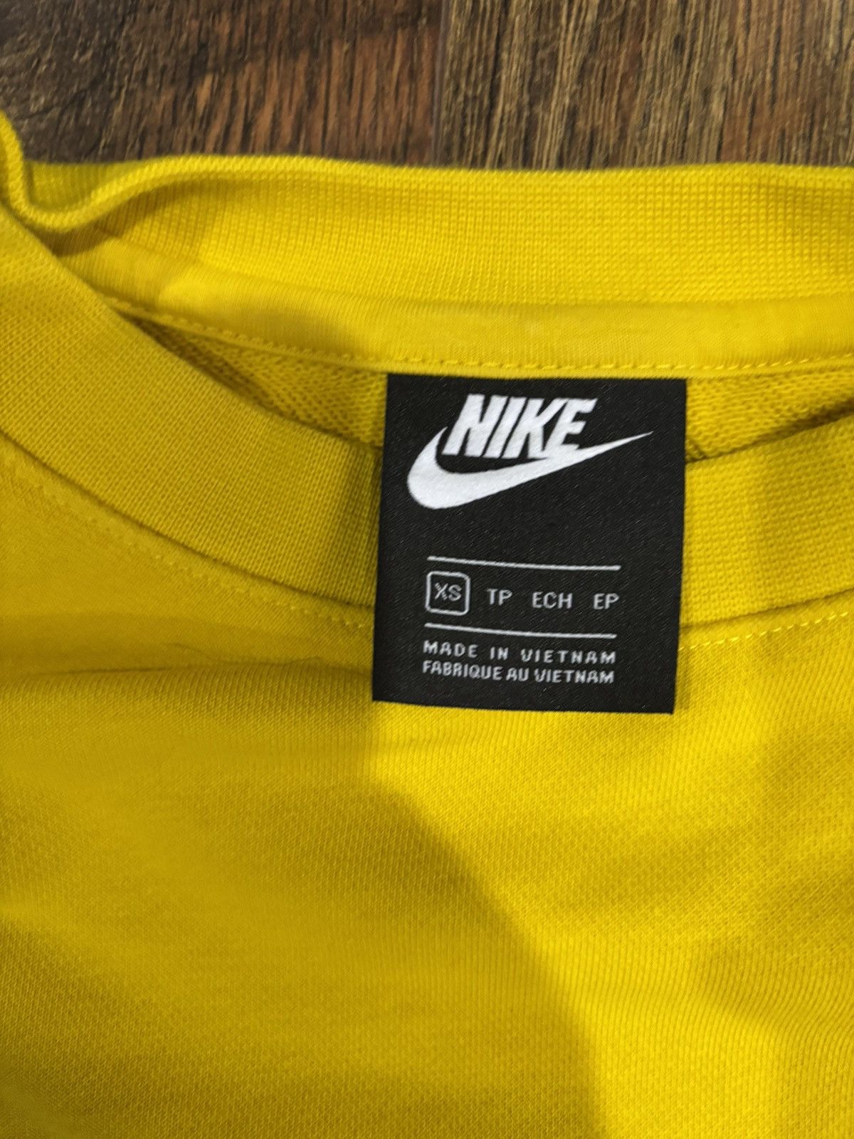 Nike × Vintage Nike Yellow crewneck sweatshirt fleece Size US XS / EU 42 / 0 - 2 Thumbnail