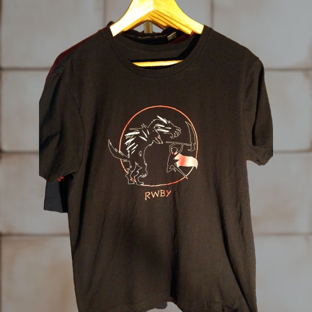 Vintage RWBY Anime T Shirt Tagless Mens L Otaku Shirt Black Cotton Short Sleeve 100% 2018 Haiti Vintage? No, Vintage: No Size US L / EU 52-54 / 3 - 1 Thumbnail