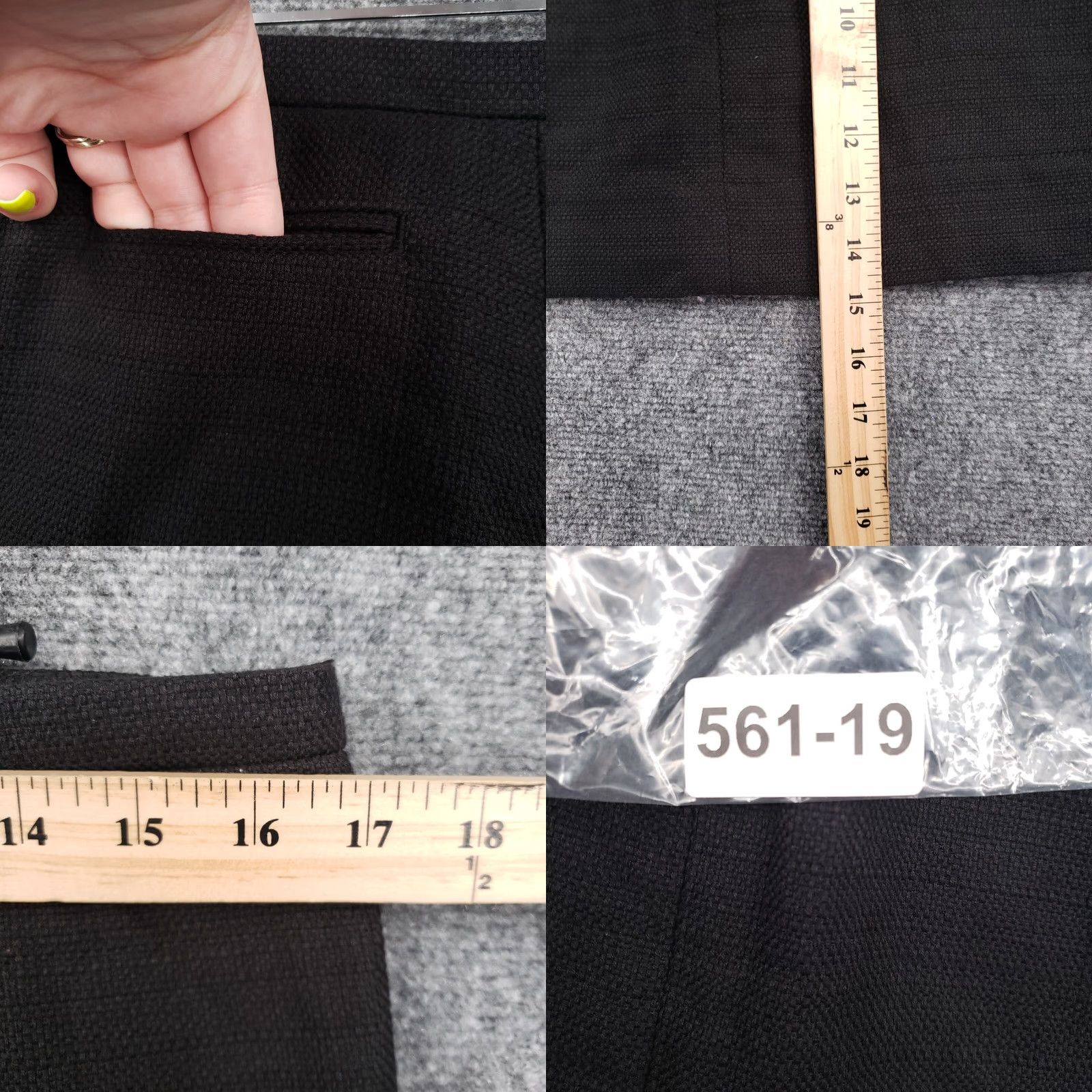Gap Gap Skirt Womens 8 Black Mini Short Length Cotton Zipper Pockets Casual Workwear Dress Size 30" / US 8 / IT 44 - 8 Thumbnail