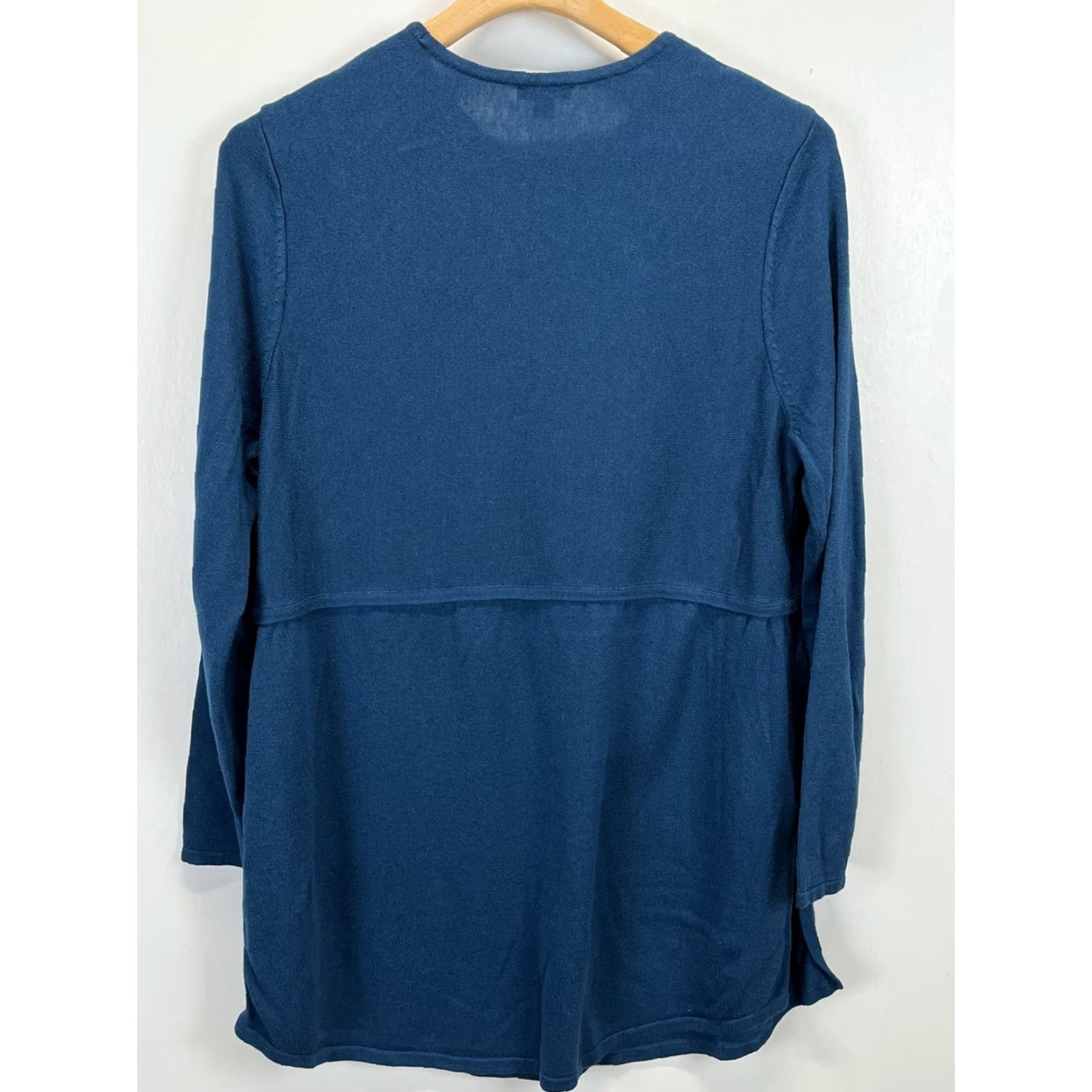 J. Jill J. Jill Knit Tunic Shirt Sweater Sz L GUC Side Slits Teal Color Tunic Knit Women L Sz Regular GUC Side Slits Shirt Sweater J. Jill Knit Size L / US 10 / IT 46 - 2 Thumbnail