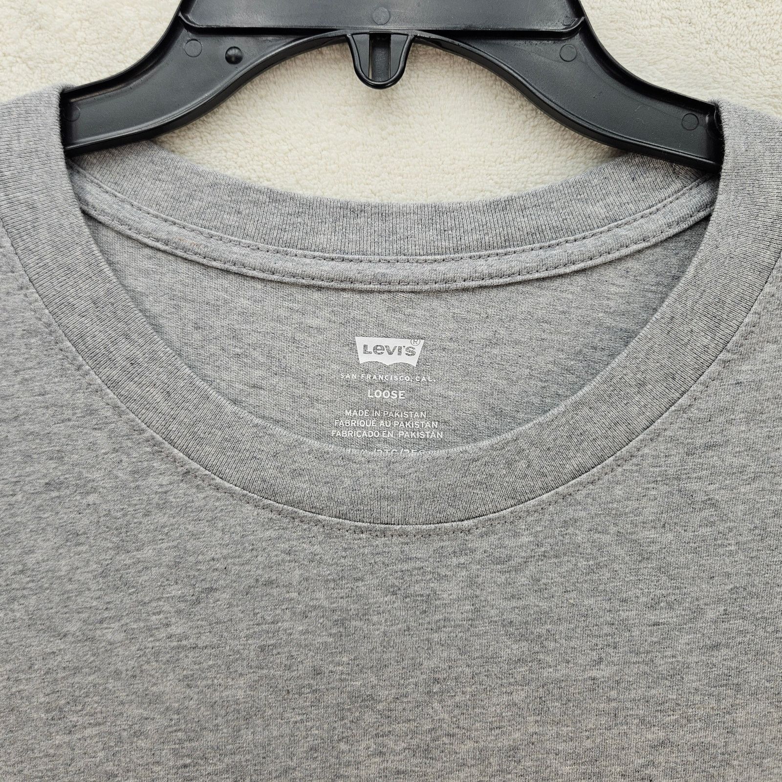 Levi's LEVI'S MEN'S 3XL SHORT SLEEVE WORKWEAR TSHIRT GREY LOOSE FIT Size US XXL / EU 58 / 5 - 3 Thumbnail