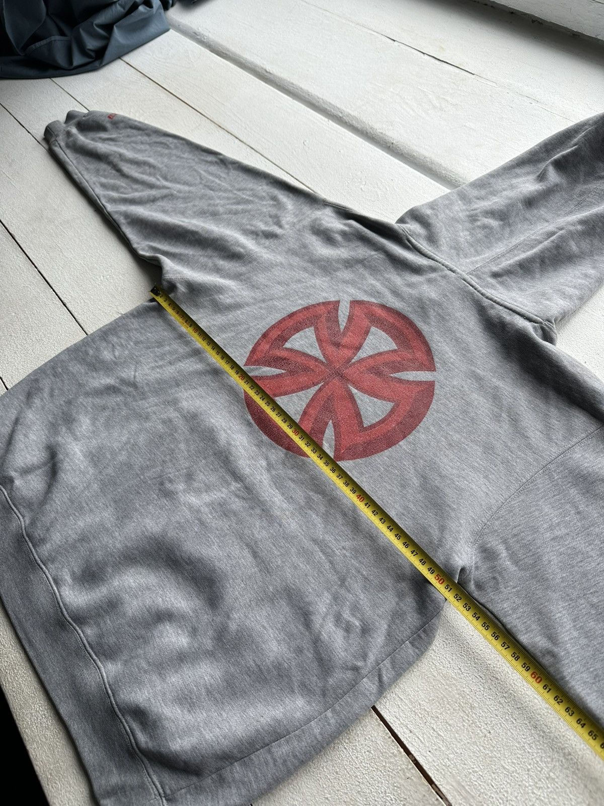 Independent Truck Co. × Vintage 🚨VNTG INDEPENDENT DISTRESSED SKATE HOODIE BIG LOGO GRAY Size US M / EU 48-50 / 2 - 18 Thumbnail
