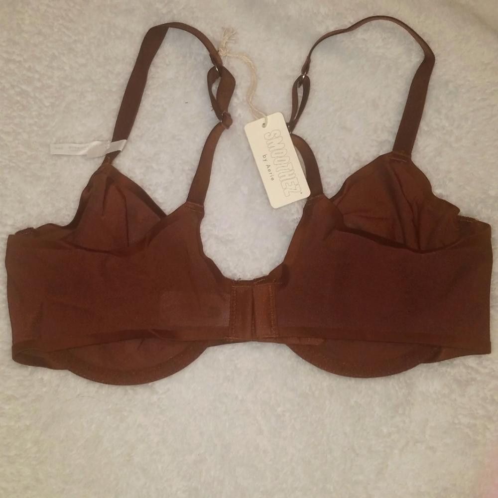Designer NWT Aerie Smootheez Balconette Bra Brown Size 36C Size ONE SIZE - 1 Thumbnail