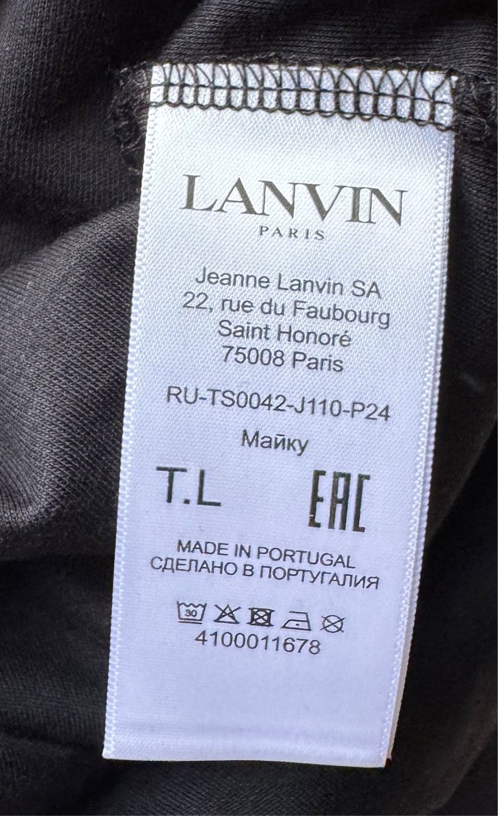 Lanvin T-shirt Lanvin. Size US L / EU 52-54 / 3 - 5 Thumbnail