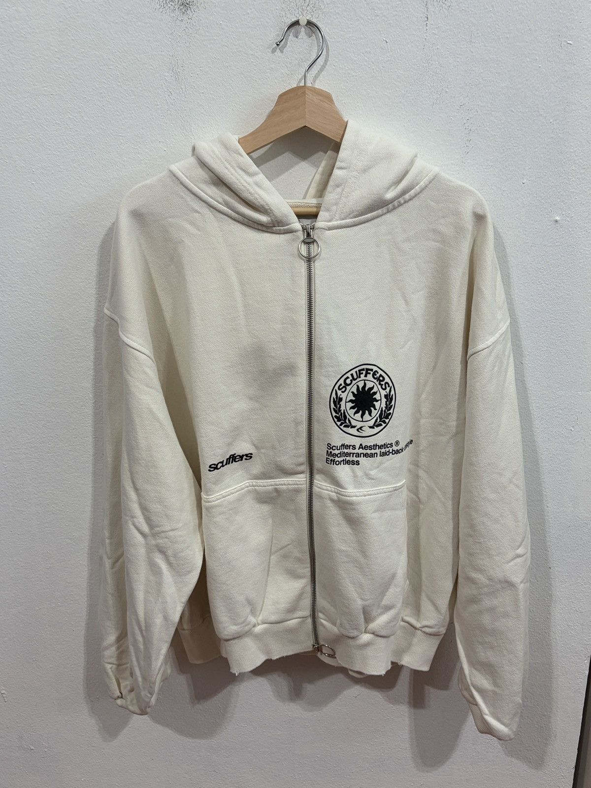 Other Scuffers Champ Ecru Zipped Hoodie Size US L / EU 52-54 / 3 - 1 Thumbnail