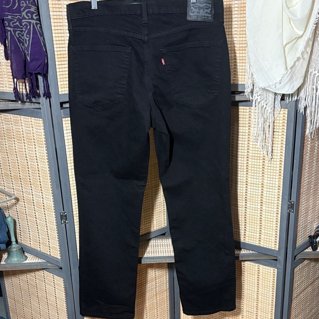 Levi's Levi's 541 Men's Straight Black Jeans Size US 36 / EU 52 - 3 Thumbnail