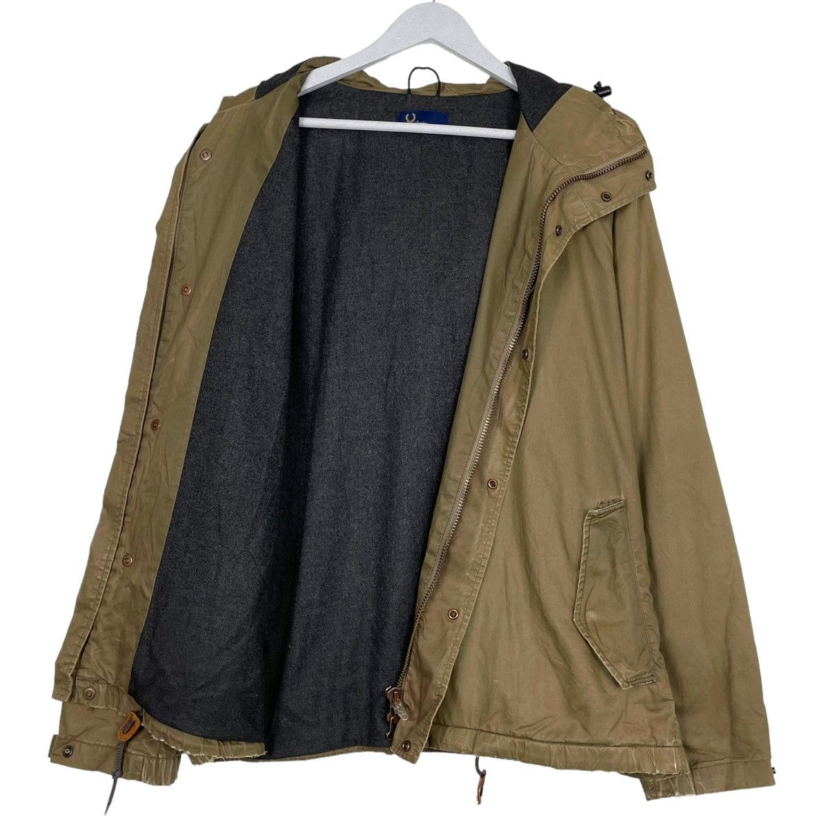 Fred Perry × Vintage 💥Y2K FRED PERRY SUNFADED HOODIE ZIPPER JACKET Size US XL / EU 56 / 4 - 2 Thumbnail