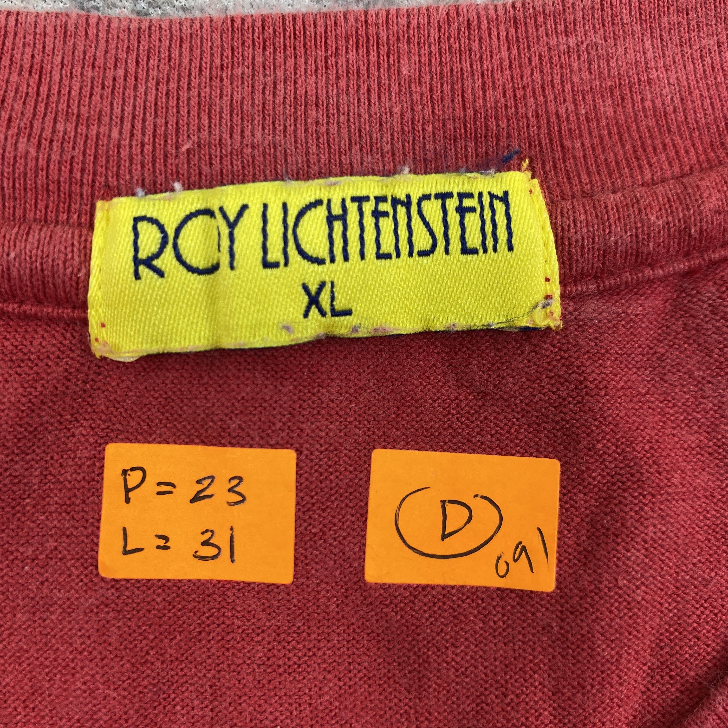 Japanese Brand Vintage Roy Lichteinstein Tee shirt -D091 Size US XL / EU 56 / 4 - 5 Thumbnail