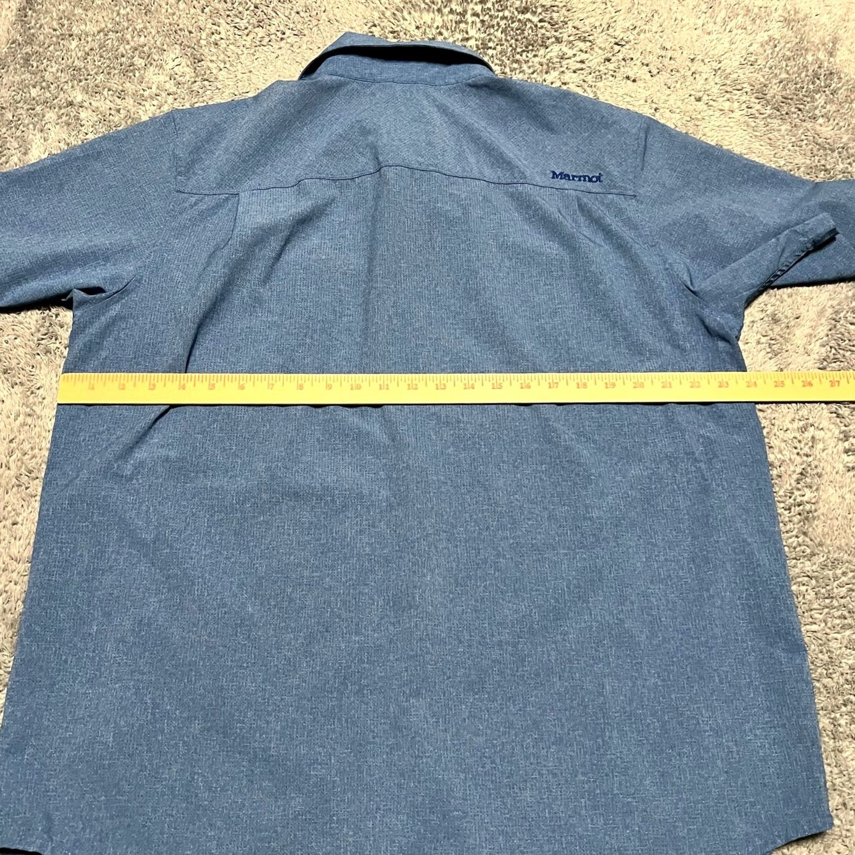 Marmot Marmot Shirt Mens XL Blue Performance Short Sleeve Button Outdoor Size US XL / EU 56 / 4 - 5 Thumbnail