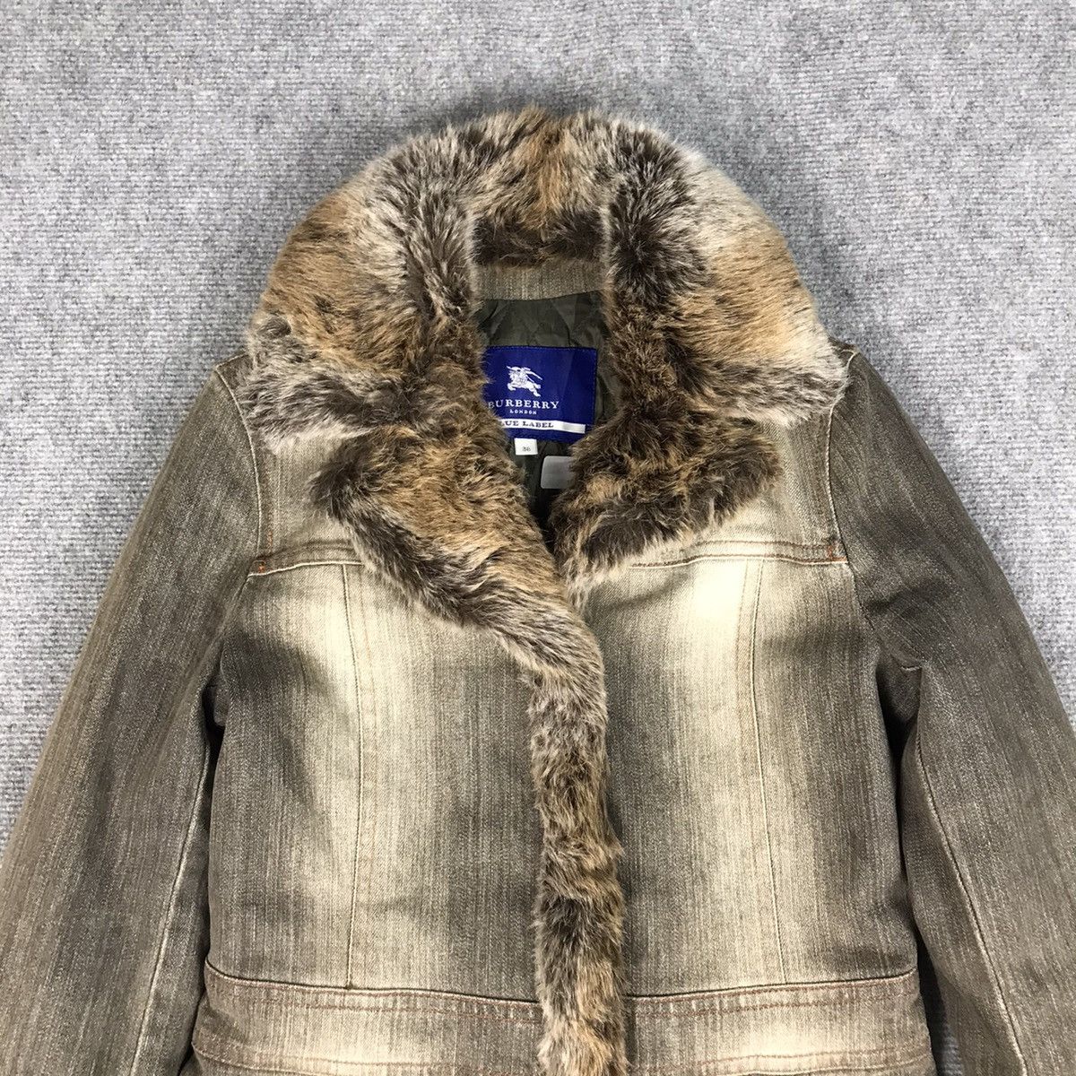 Burberry BURBERRY DENIM FUR STYLE LONG JACKET Size XS / US 0-2 / IT 36-38 - 4 Thumbnail