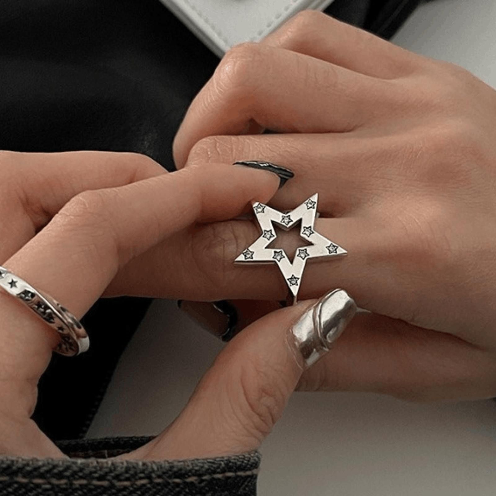 Jewelry STAR Chunky Ring Size ONE SIZE - 1 Thumbnail