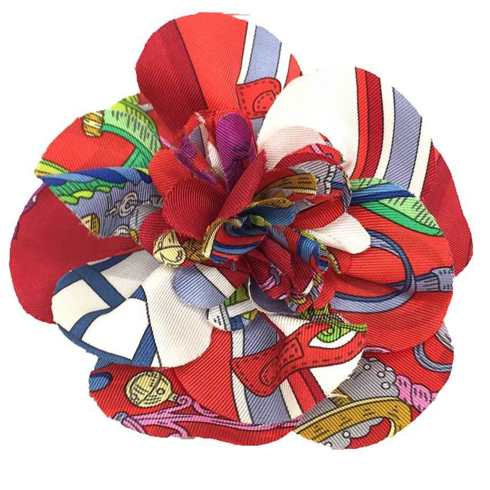 image of Hermes Brooch in Orange, Women's