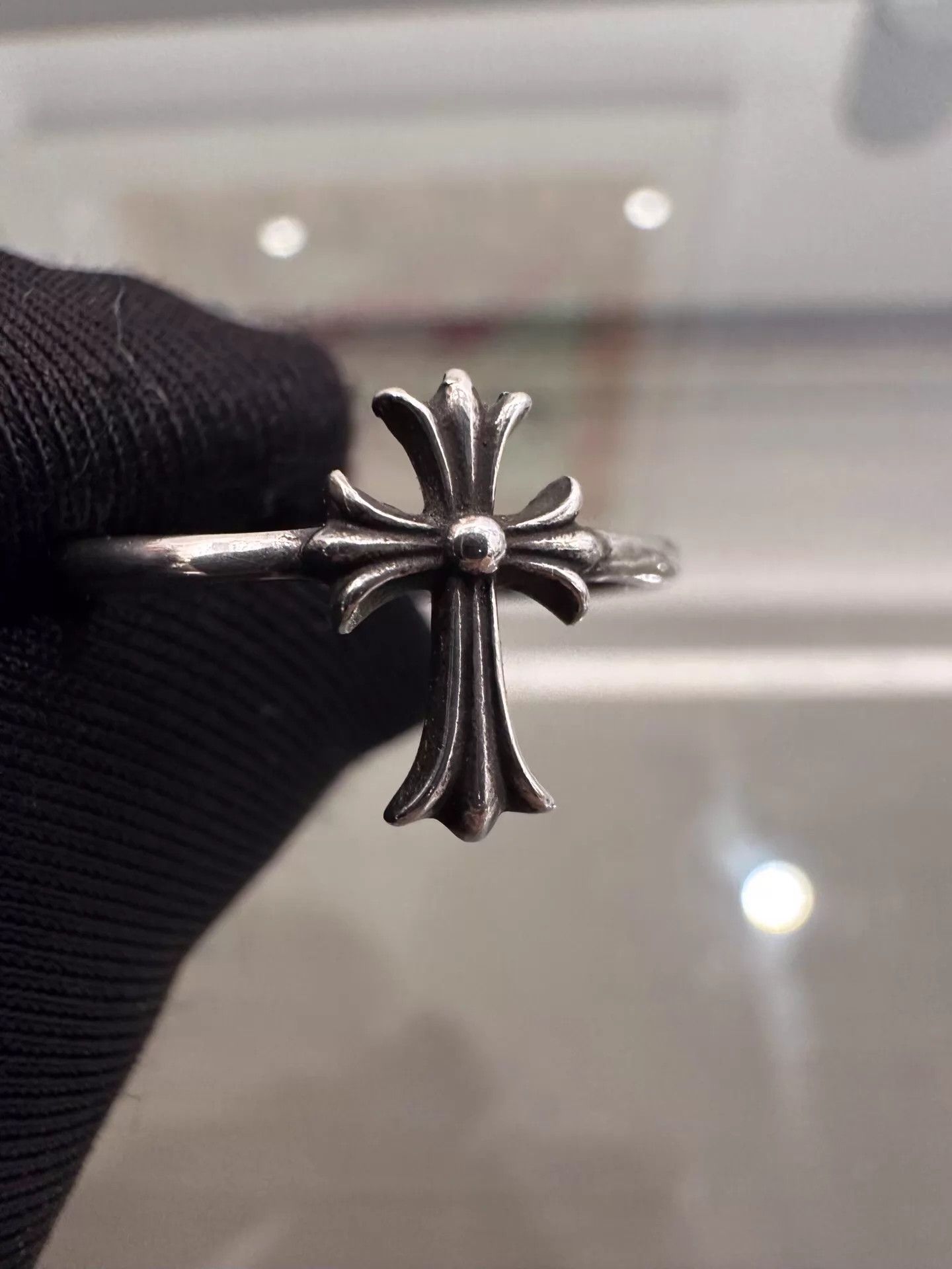 Chrome Hearts Chrome Hearts Bubblegum Cross 925 Silver Ring US8 Size ONE SIZE - 5 Thumbnail