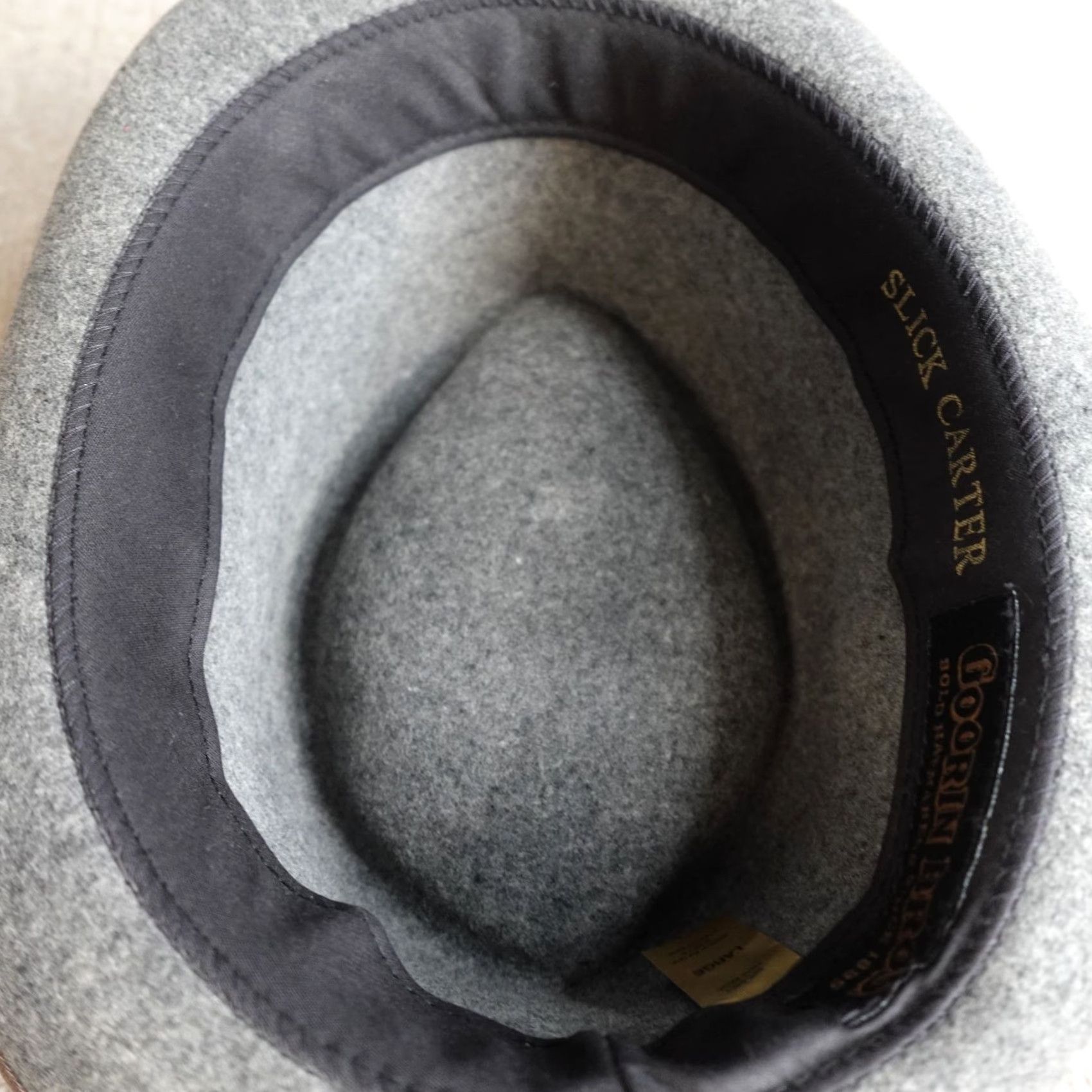 Goorin Bros. Goorin Bros Hat Fedora Wool Gray Large 100% Wool Made in USA Mens Hat Soid: 100% Wool? Size ONE SIZE - 2 Thumbnail