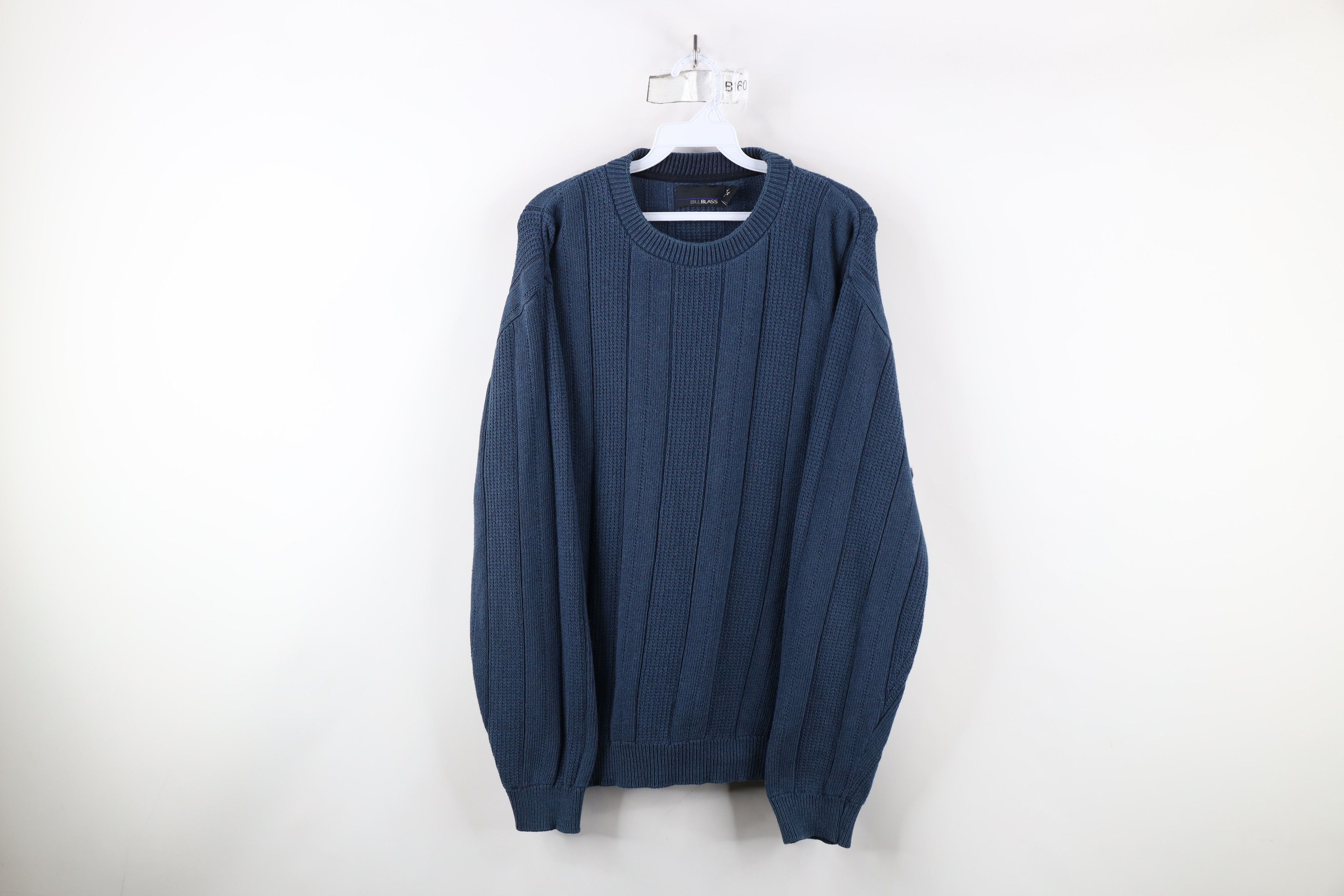Vintage Vintage 90s Streetwear Framed Ribbed Knit Crewneck Sweater Size US XL / EU 56 / 4 - 1 Thumbnail