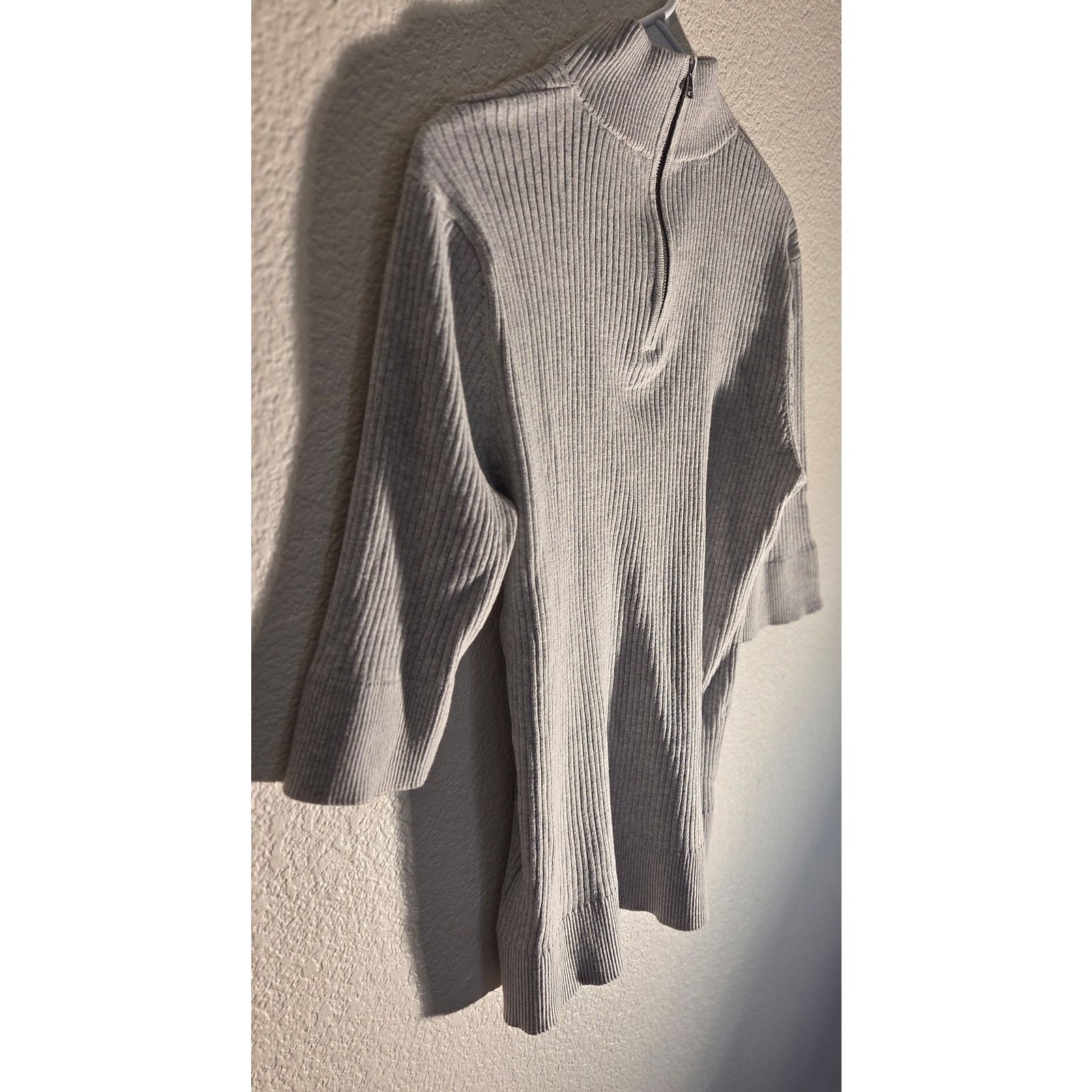 DKNY DKNY Grey Ribbed sweater vintage - XL - NEW with tags Size XL / US 12-14 / IT 48-50 - 3 Thumbnail