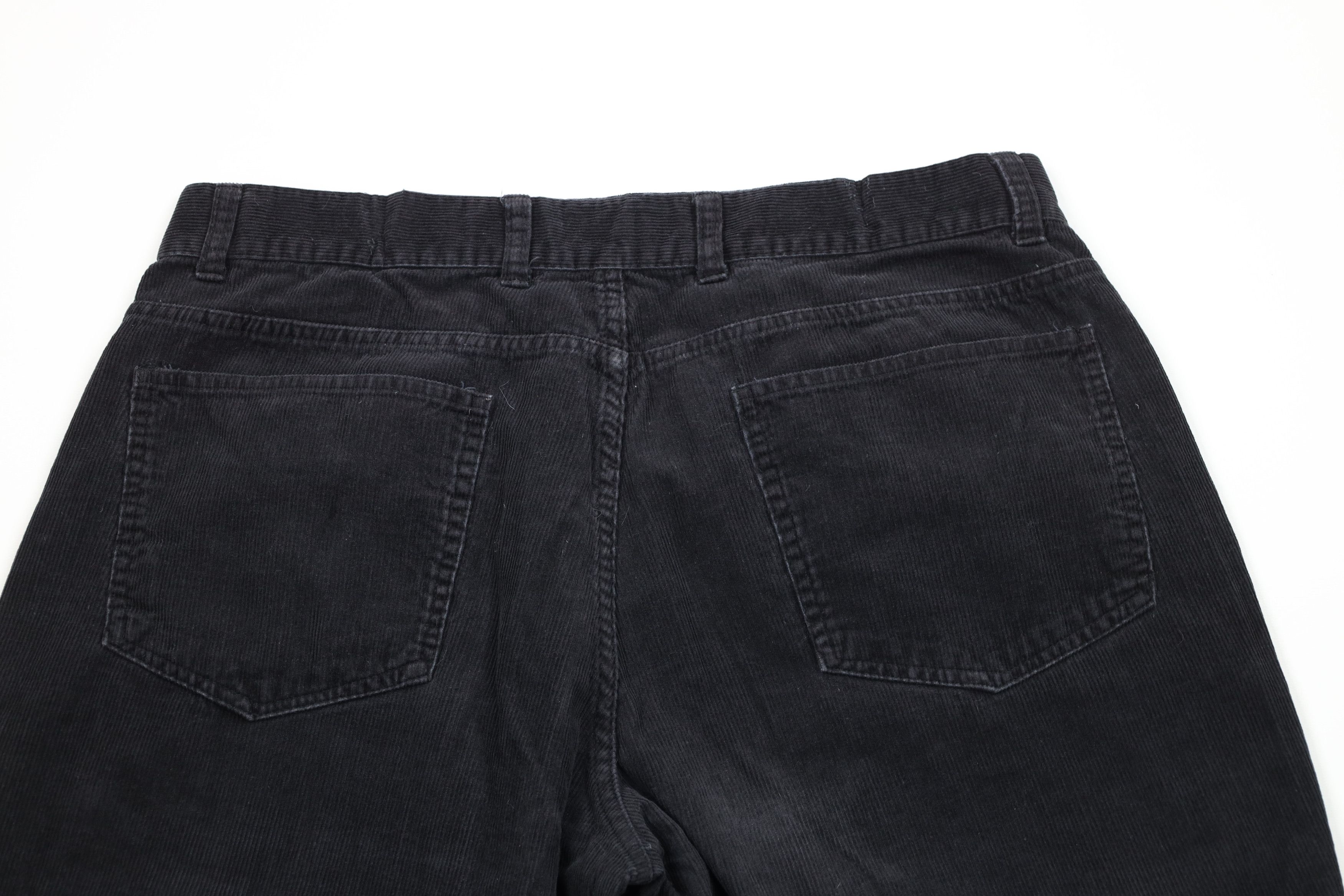 Vintage Vintage 90s Streetwear Wide Leg Corduroy Chino Pants Black Size US 36 / EU 52 - 9 Thumbnail