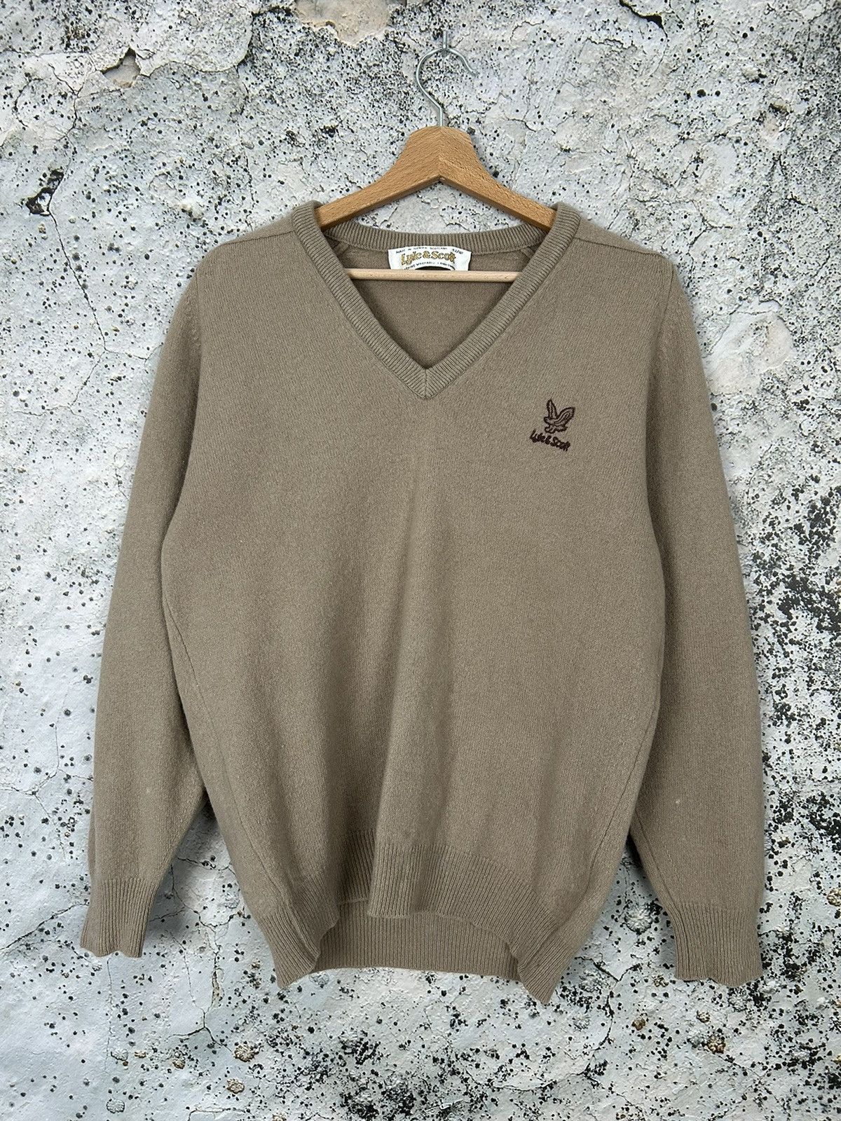 Lyle & Scott Vintage Lyle & Scott Made in Scotland Wool Knit Sweater Size US M / EU 48-50 / 2 - 1 Thumbnail
