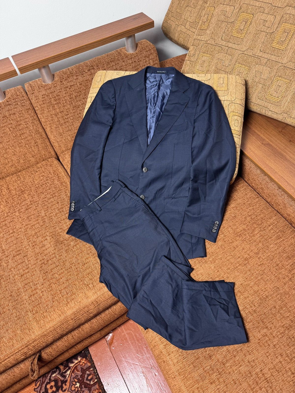 Suitsupply Suitsupply Pure Wool Lazio Single Breasted Suit Jacket Pants Size 46S - 1 Thumbnail