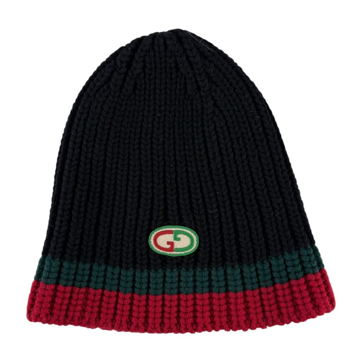 Gucci Gucci GG Web Stripe Beanie Hat Size ONE SIZE - 1 Thumbnail
