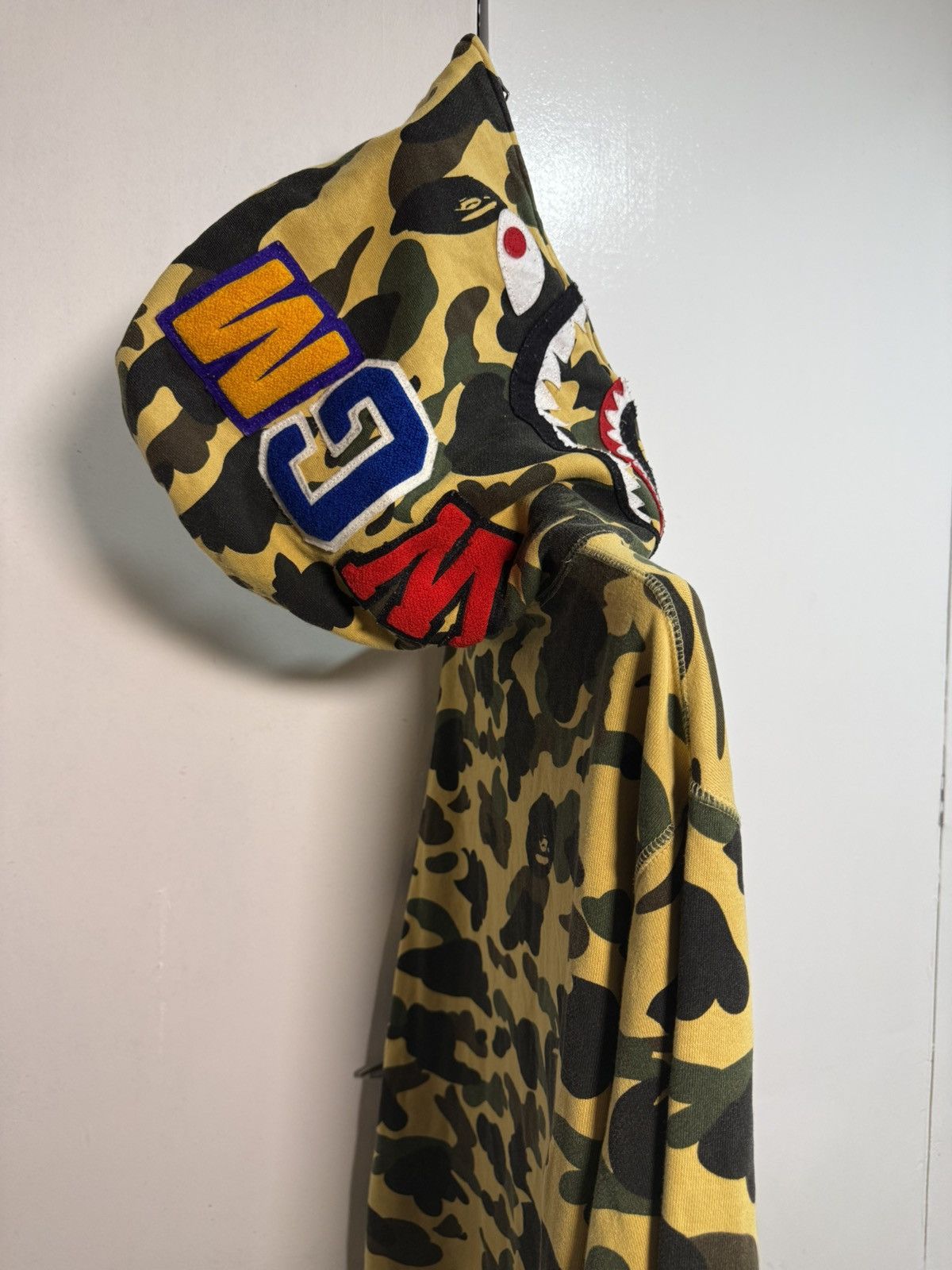 Bape Bape Franken Tag 1st Camo Sleeve WGM Shark Hoodie sweatshirt 
