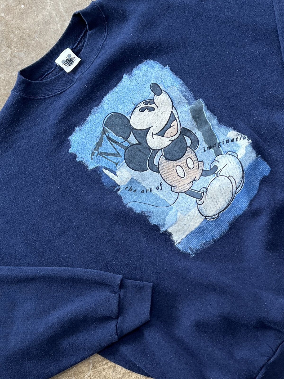 Disney Vintage 90s Disney Mickey Mouse Imagination Crewneck XXXL Size US XXL / EU 58 / 5 - 1 Thumbnail