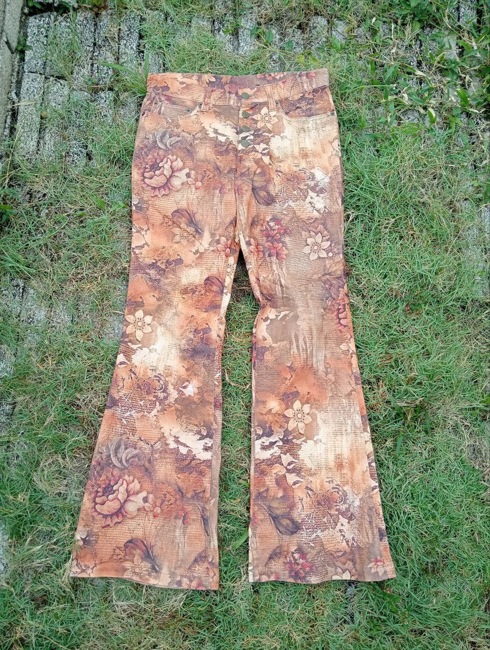 Tornado Mart Vintage Tornado Mart Japan Floral Overprint Pants Size US 29 - 1 Thumbnail