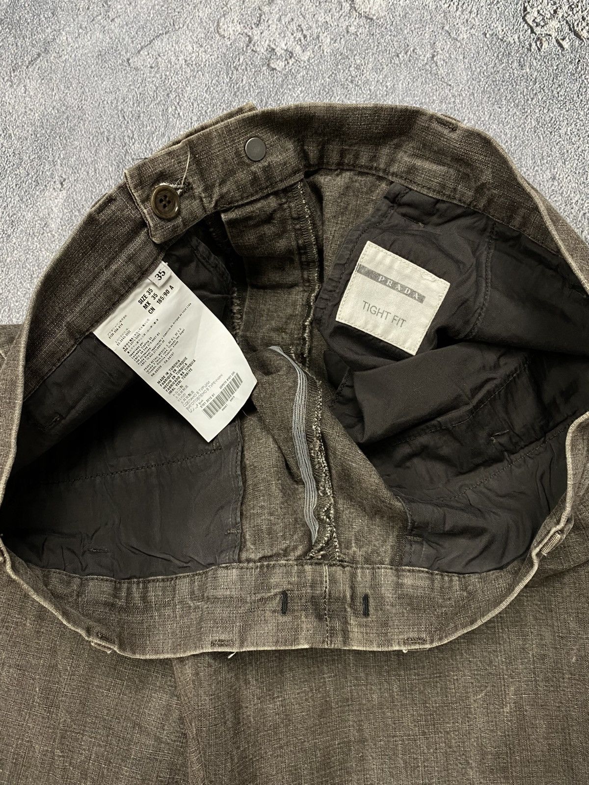 Prada Prada Milano Tight Fit Rare Washed Cotton Jeans Pants Size US 35 - 8 Thumbnail