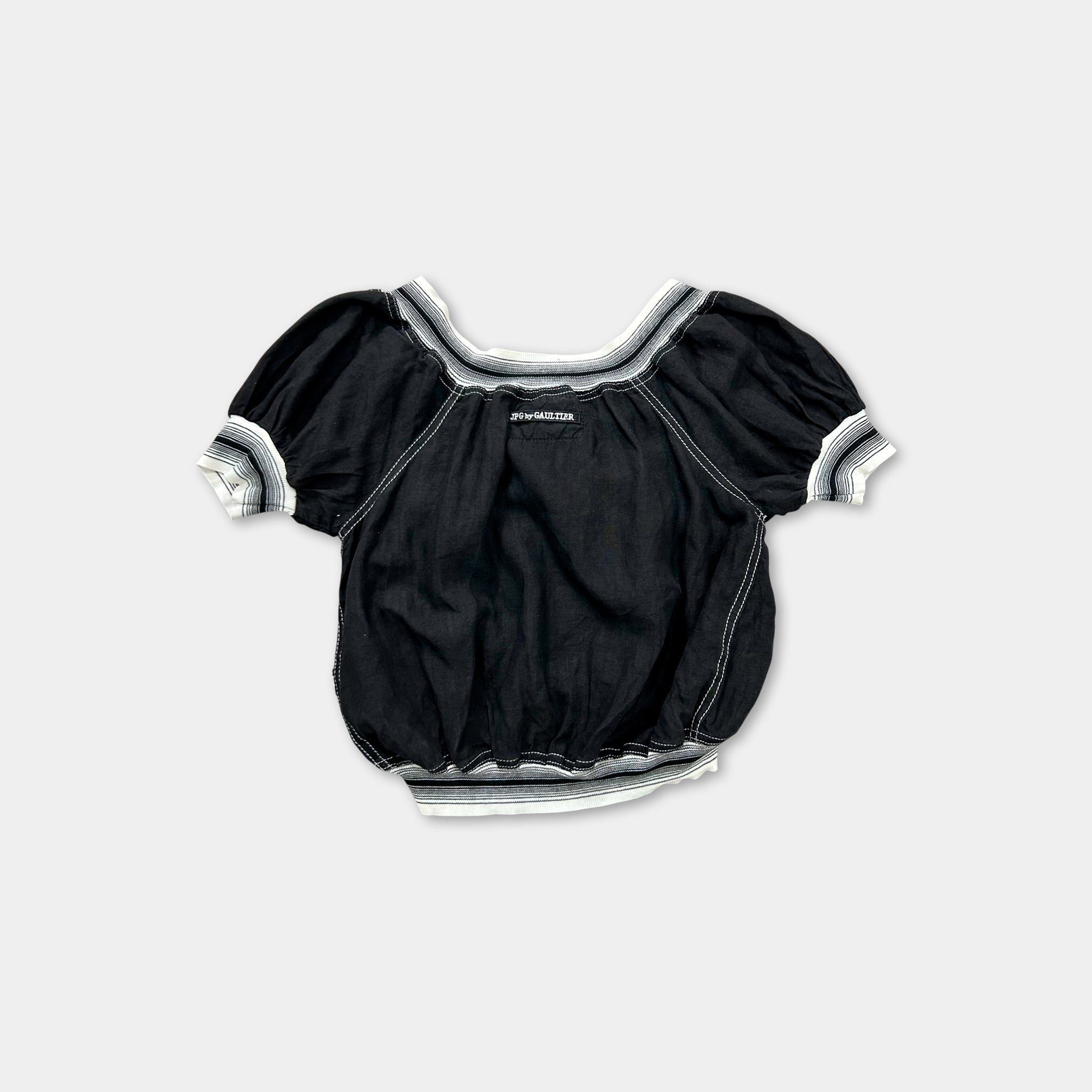 Jean Paul Gaultier Jean Paul Gaultier 90's Classique Zip-Up Puff Sleeve Top Size XS / US 0-2 / IT 36-38 - 4 Thumbnail
