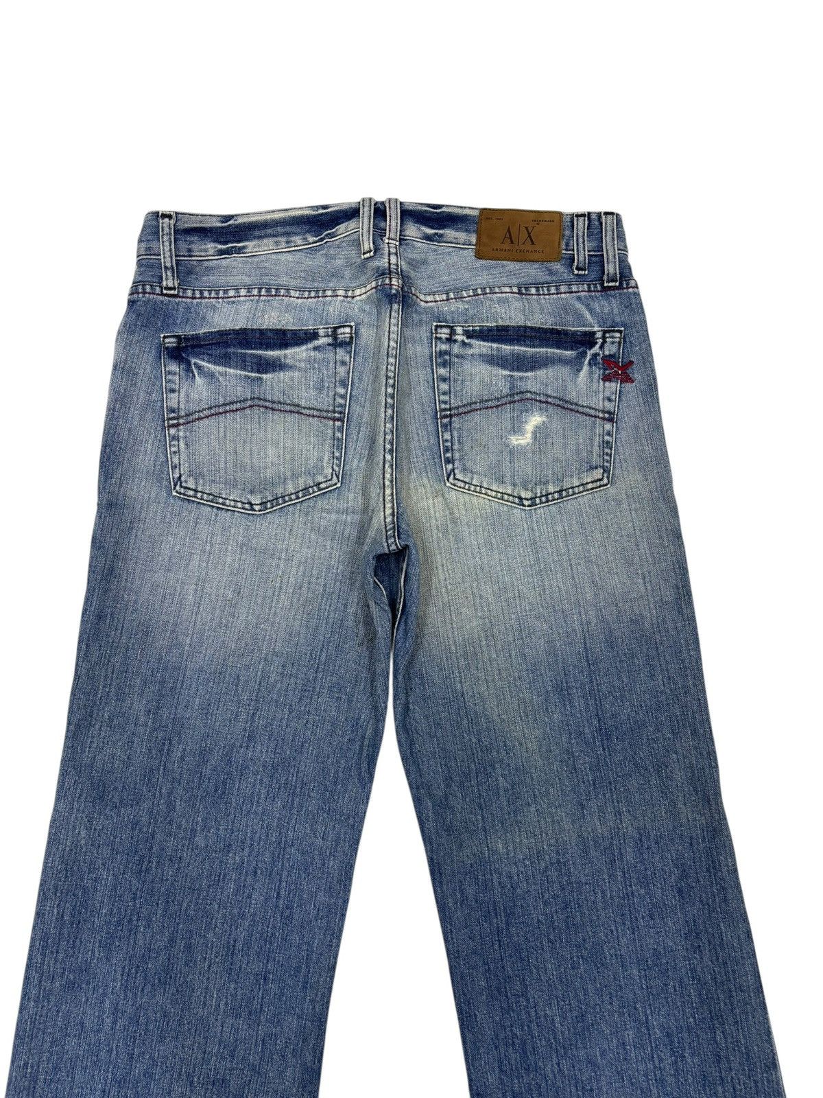 Kapital Baggy Flare Armani Exchange Distressed Denim Flare Jeans Size US 36 / EU 52 - 6 Thumbnail