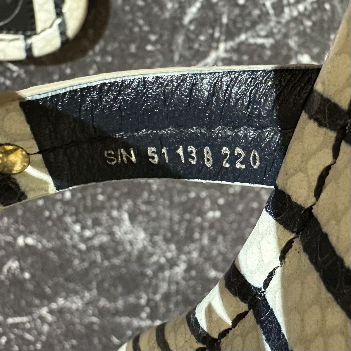 Tory Burch TORY BURCH MILLER Leather Sandal Stripe Size 6 Size US 6 / IT 36 - 9 Thumbnail