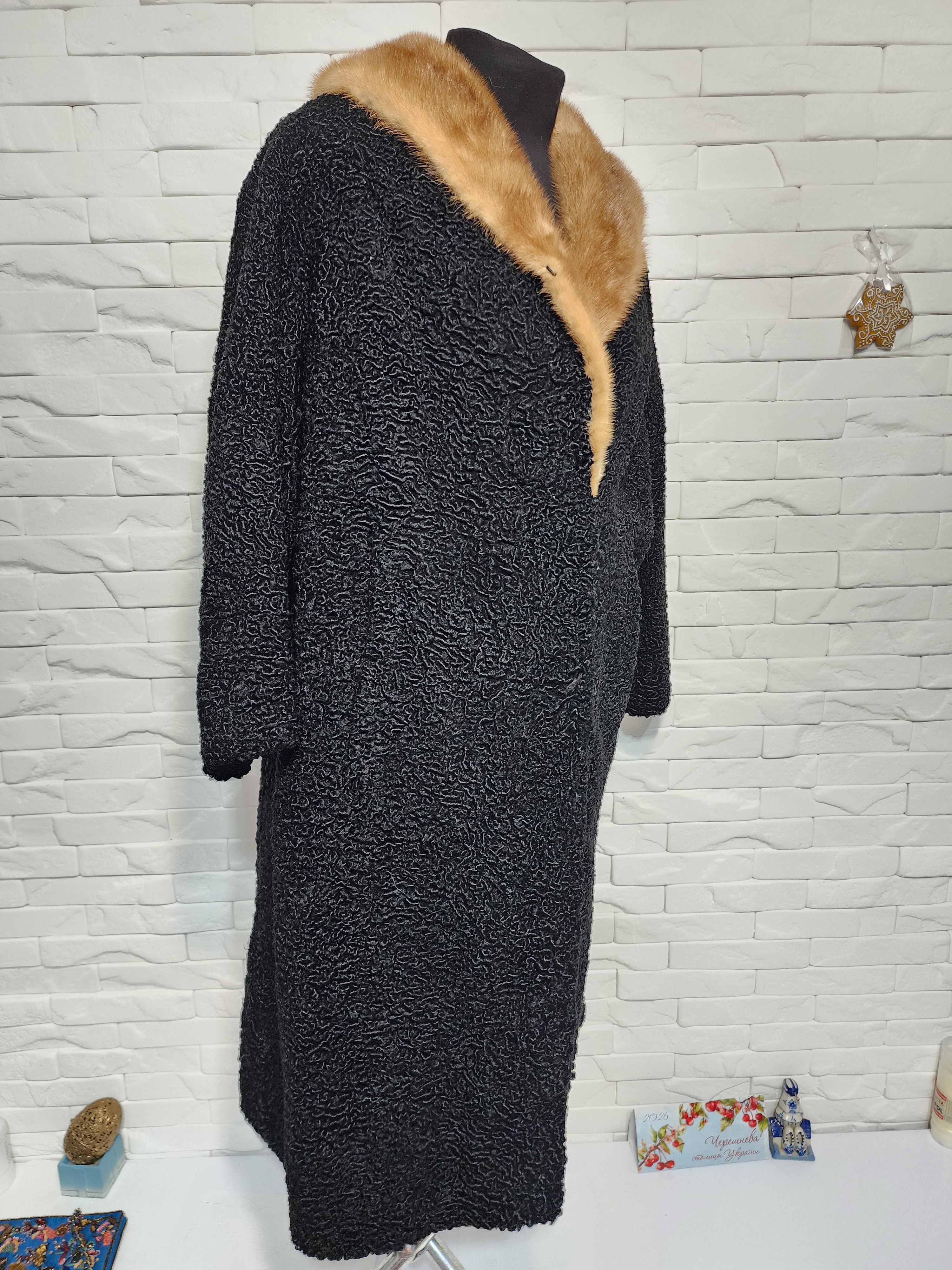 Furla Black Sheepskin Fur Coat: Women's Warm Winter Outerwear Size XL / US 12-14 / IT 48-50 - 3 Thumbnail