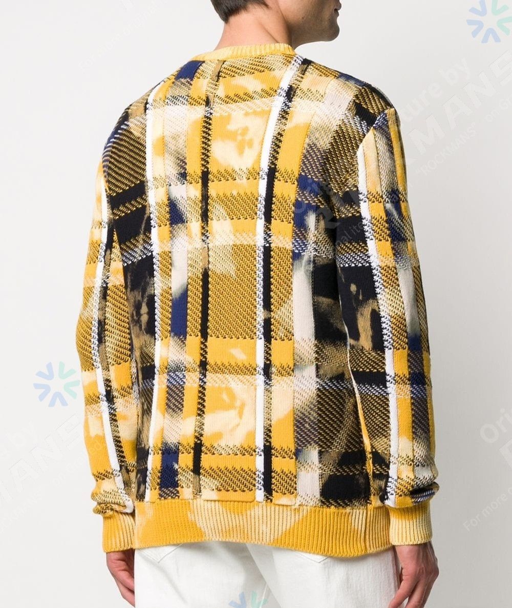 Versace Pullover girocollo motivo tartan sweaters Size 44/M
